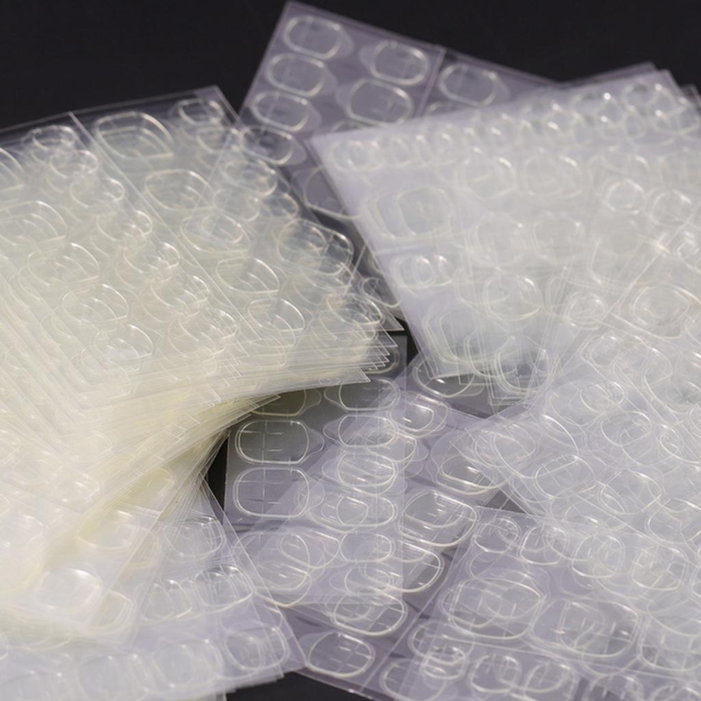 3x240pcs Double Side Adhesive Fake False Nails Extension Tapes Glue Stickers