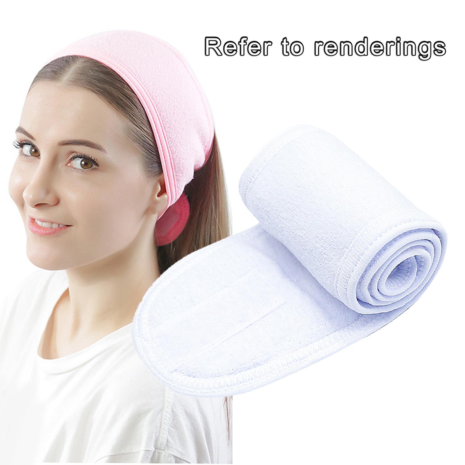 SPA Facial Headband Stretch Washable for Facials Makeup Bath White