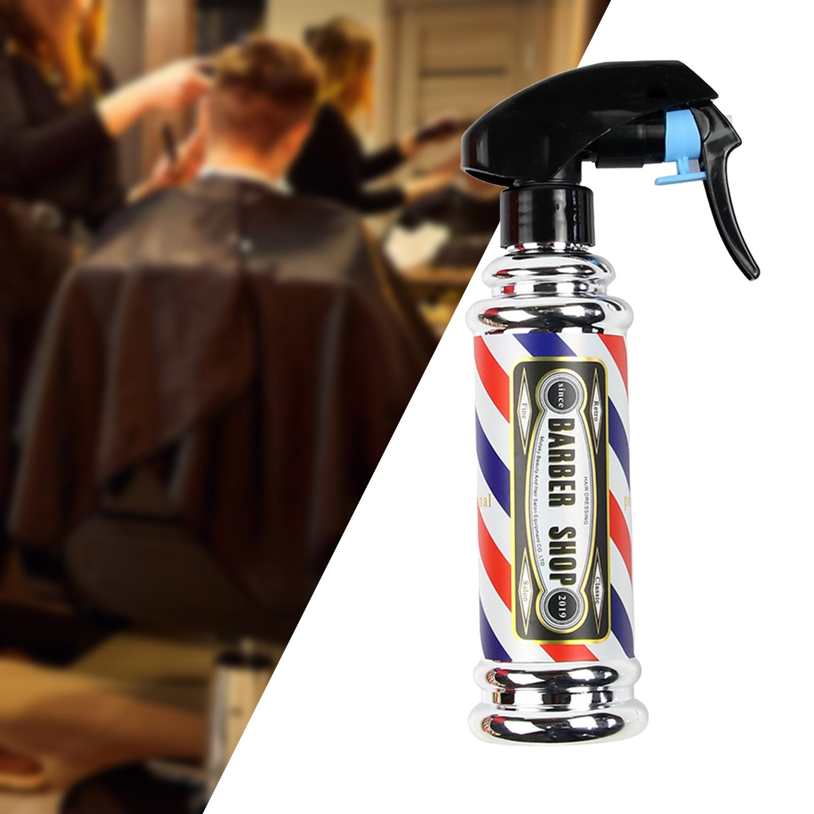Water Mist Sprayer Oil Sprayer Barber Hair Tools Hairdressing Spray Canister Silver