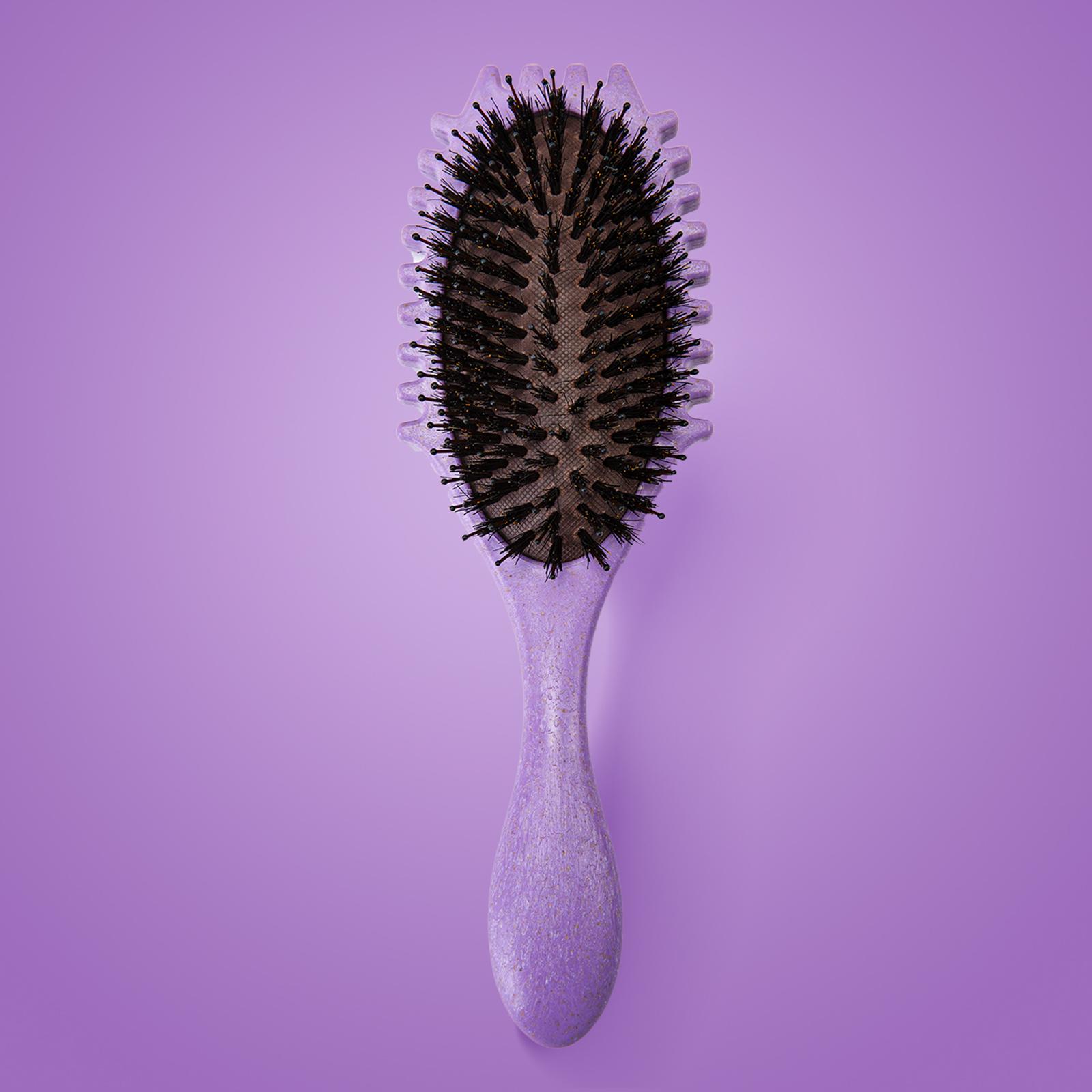 Curly Hair Brush Portable Hair Detangling Brush for Home Women and Men Salon Violet