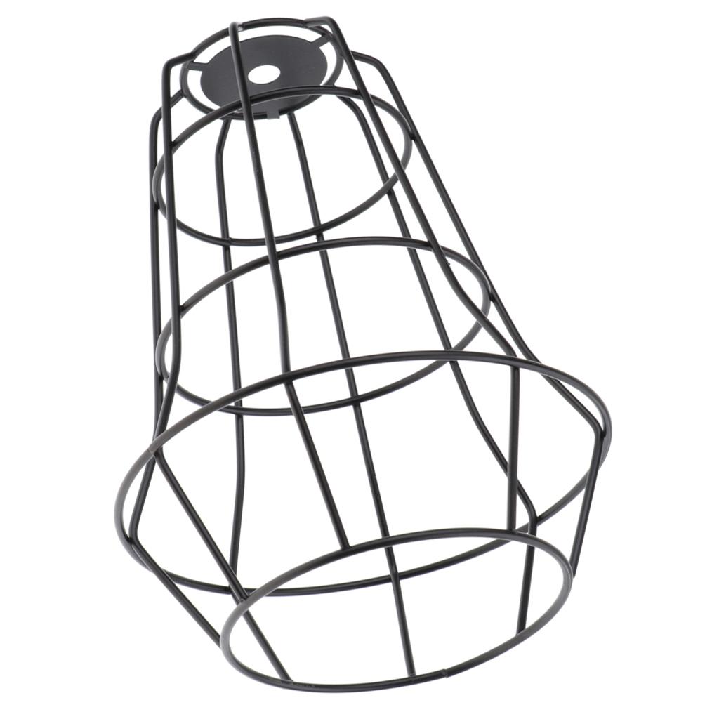 2pc Iron Wire Cage Hanging Lamp Shade Pendant Light Chandelier Shades