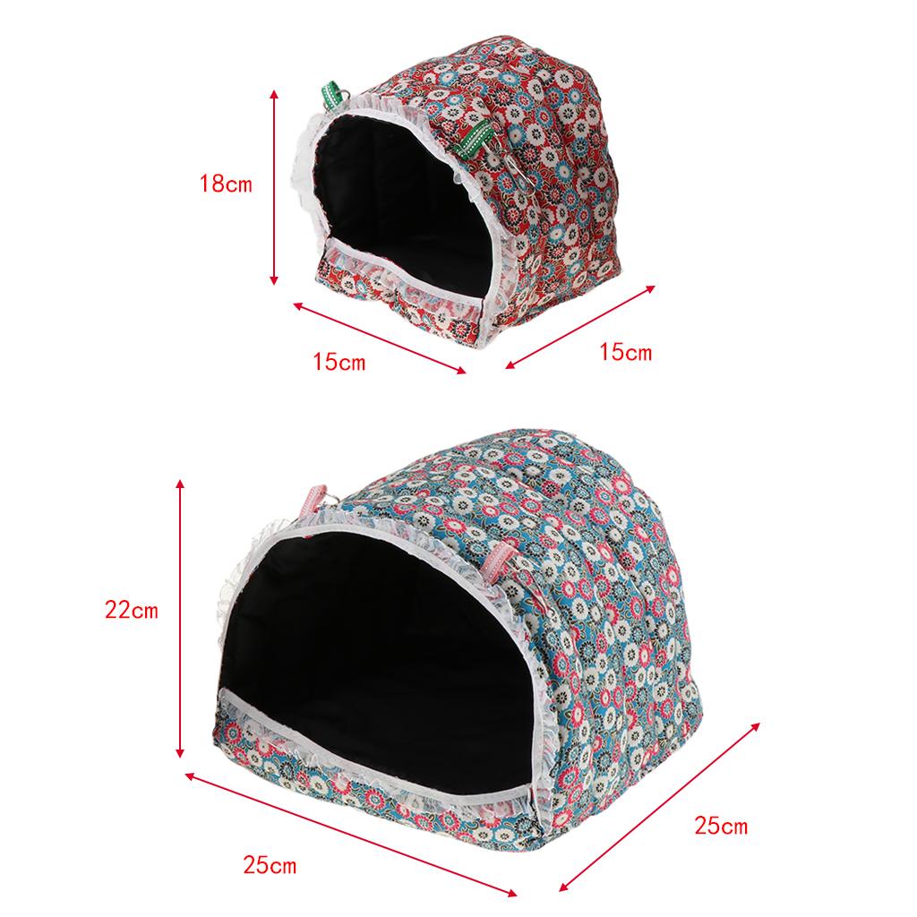 Small Pet Winter Warm Hamster Rabbit Guinea Pig Hamster House Bed  L