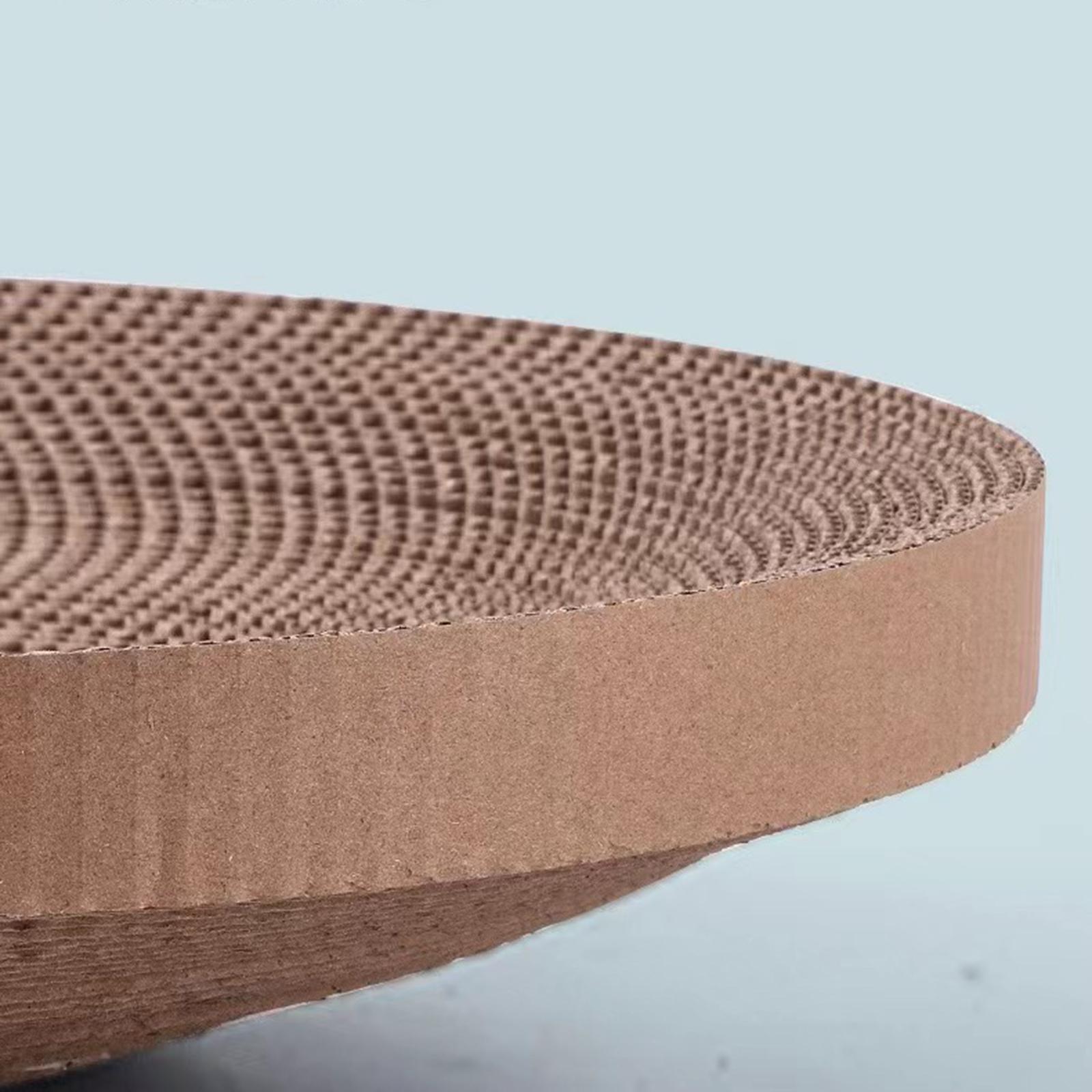 Large Play Cat Scratcher Cardboard Ball Activity Round  51.5cm Yellow Green 