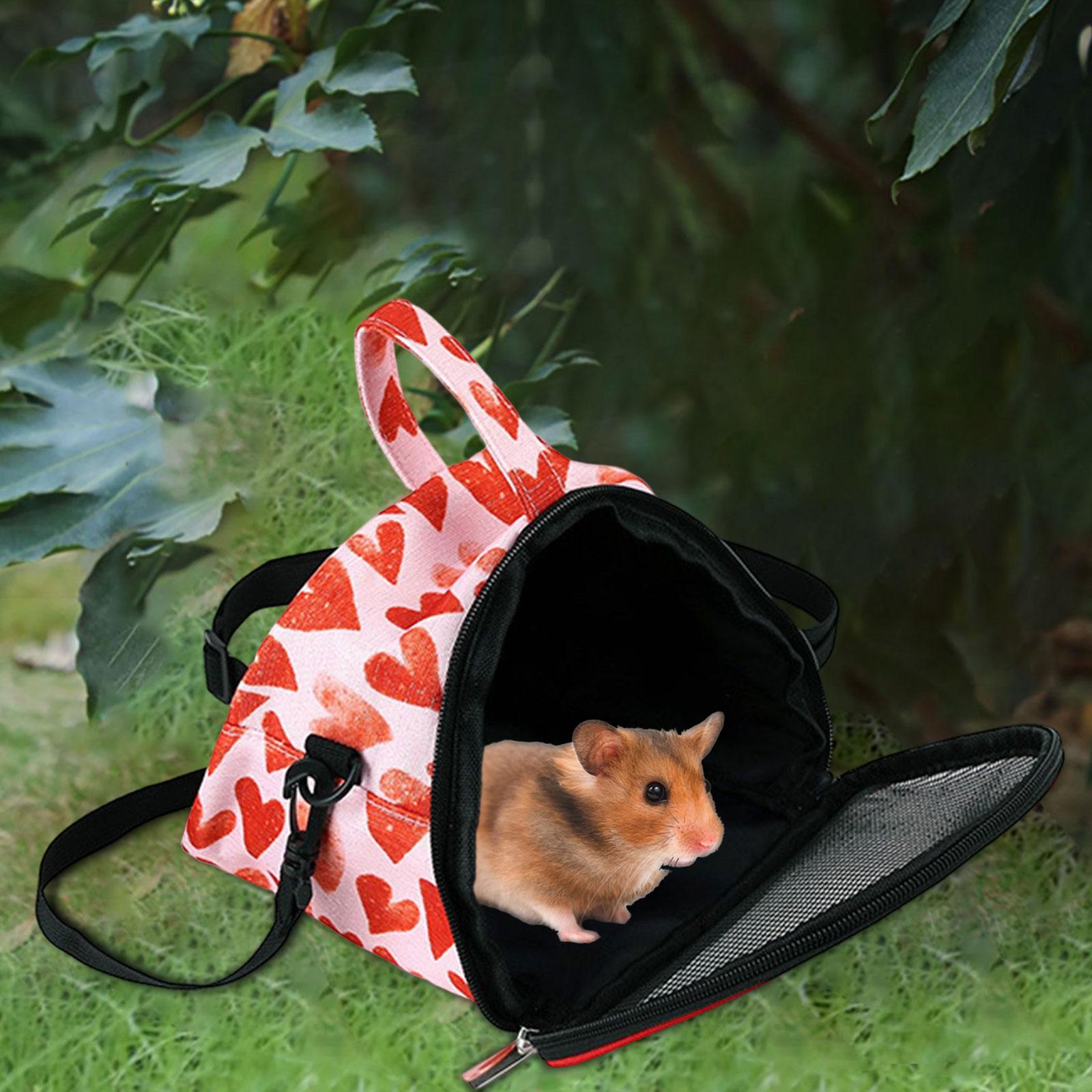 Small Animal Travel Bag Breathable Chinchillas Hamster Hedgehog Carrier Bag
