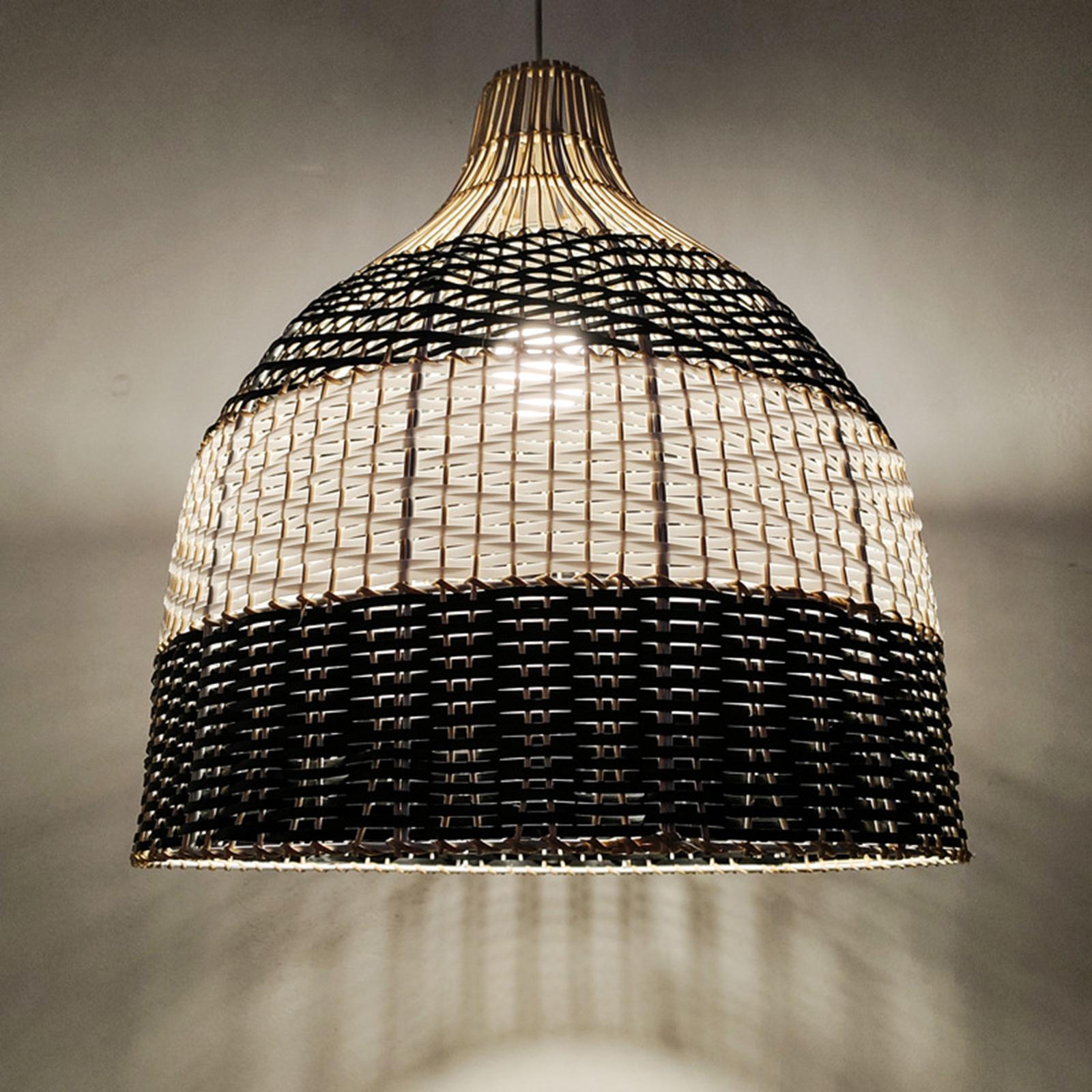 Handwoven Rattan Lampshade Handcrafts Durable for Bedroom Tea Room Farmhouse