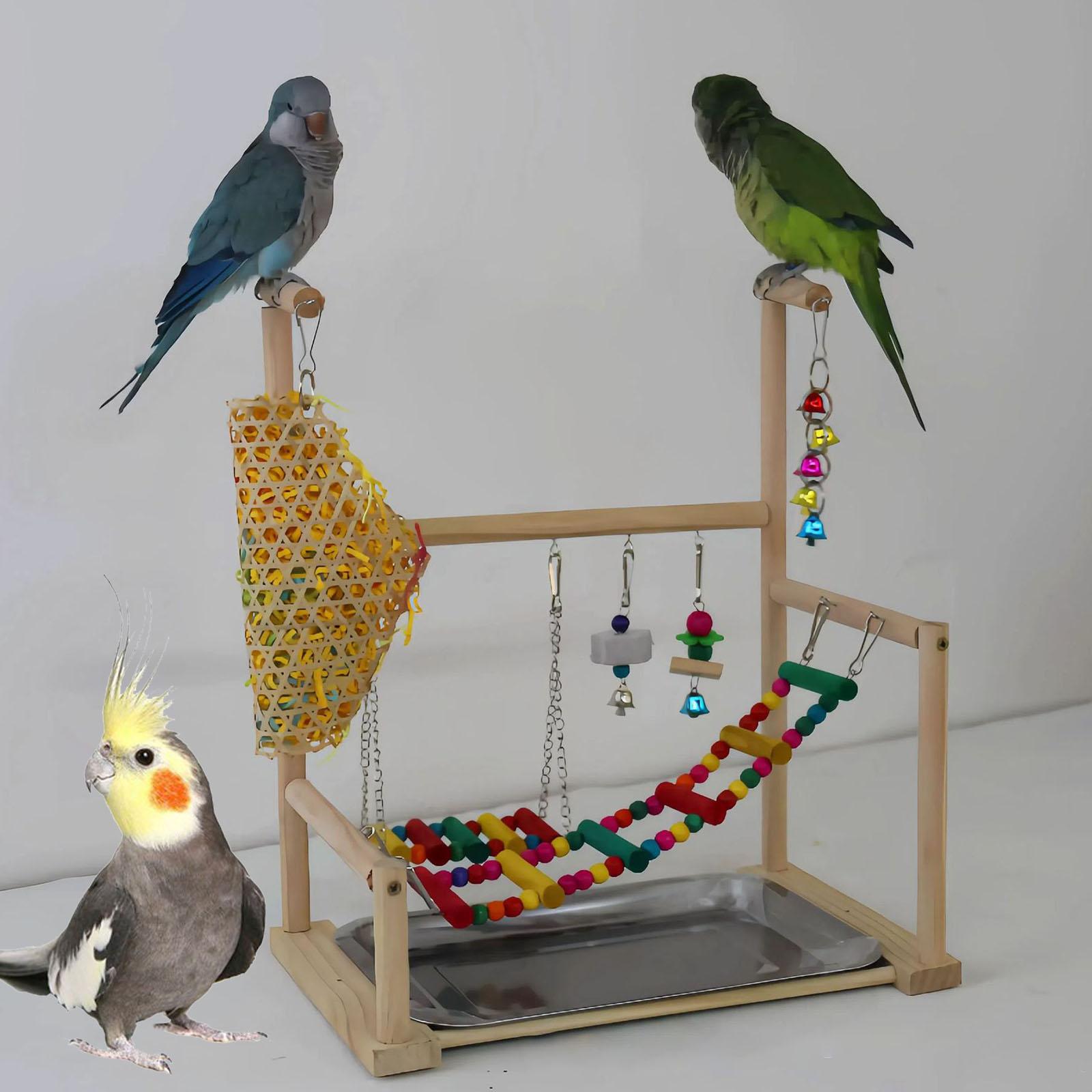 Parrot Playground Ladder Bird Play Stand for Cockatiel Lovebird Finch Budgie