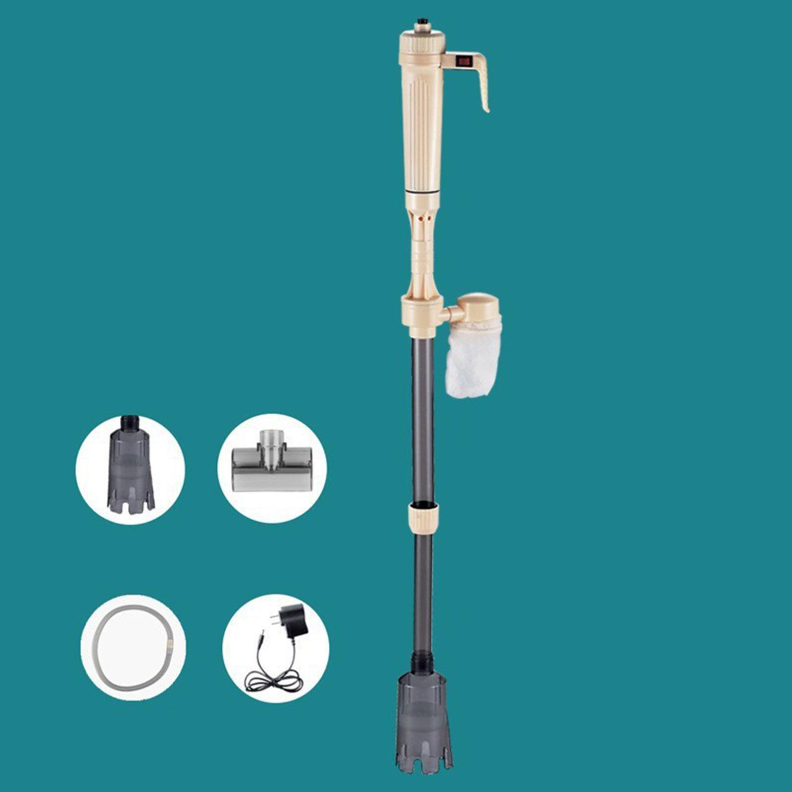 Electric Fish Tank Vacuum Gravel Cleaner Water Circulation Fish Tank Cleaner