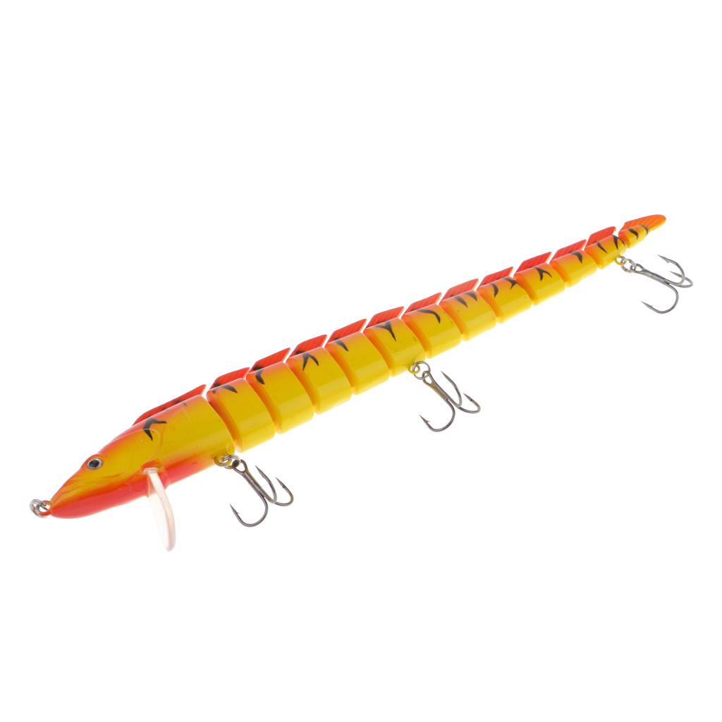 9/" Bass Striper Fishing Bait Swimbait Lure Life-like Eel Loach Multi-jointed