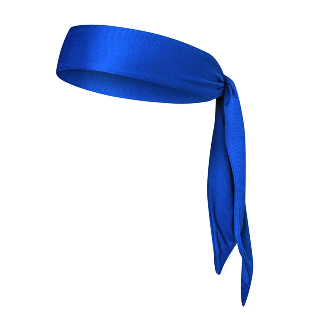 Prettyia Unisex Solid Head Tie Headband Tennis Basketball Running Sweatband 