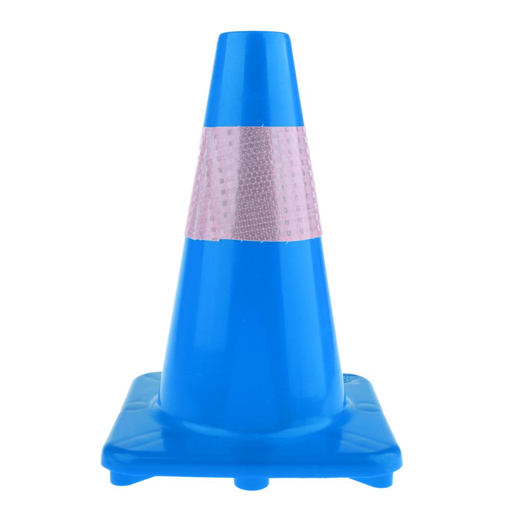 Plastic Reflective Safety Cone Roller Inline Skating Slalom Road Cone Blue