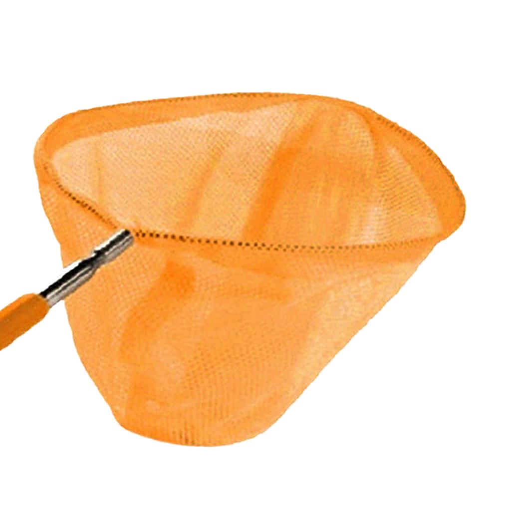  Kids Pond Fishing Net Extend Telescopic Butterfly Insect Bug Catcher Orange