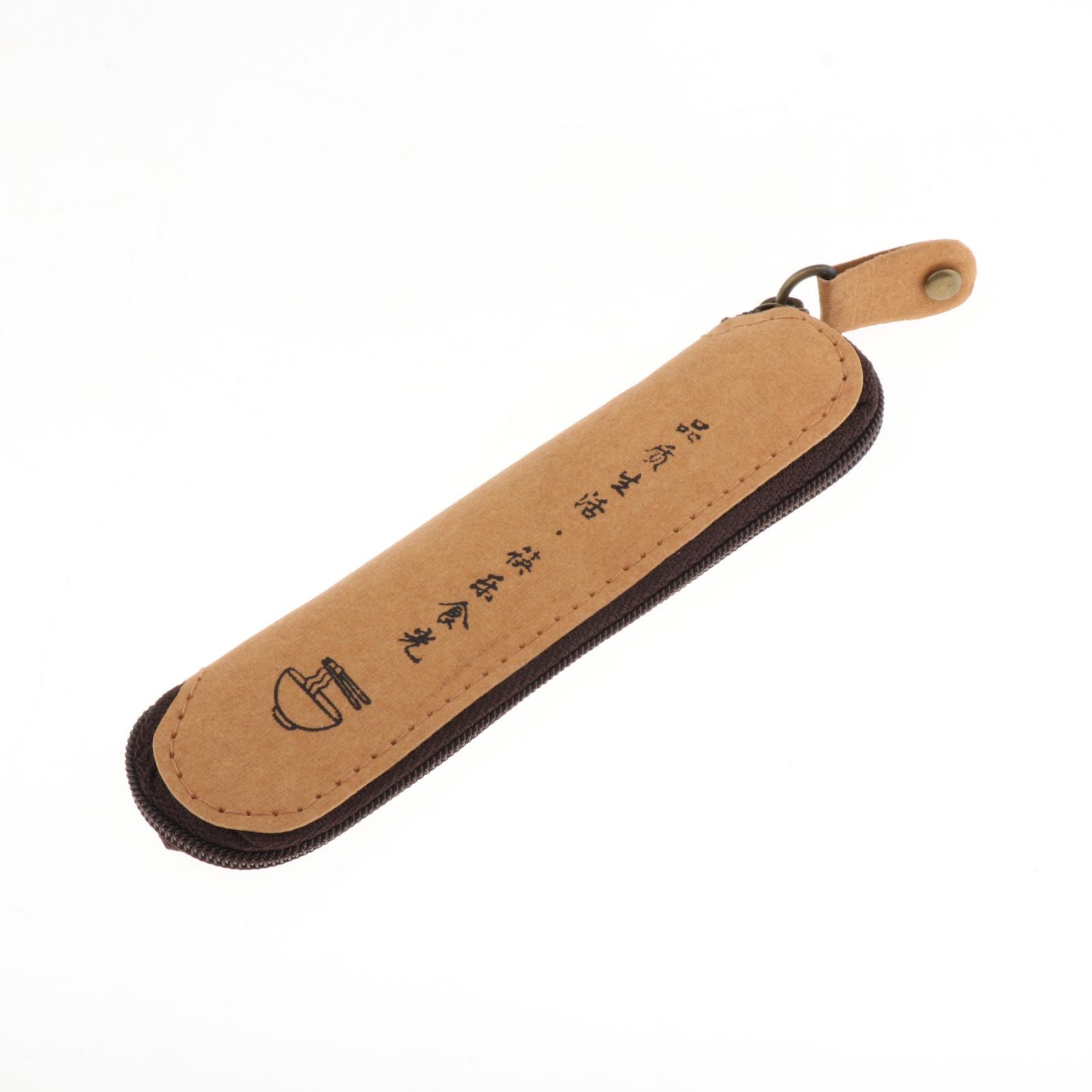 Foldable Camping Chopsticks Reusable Wooden Cutlery Red Sandalwood Kraft