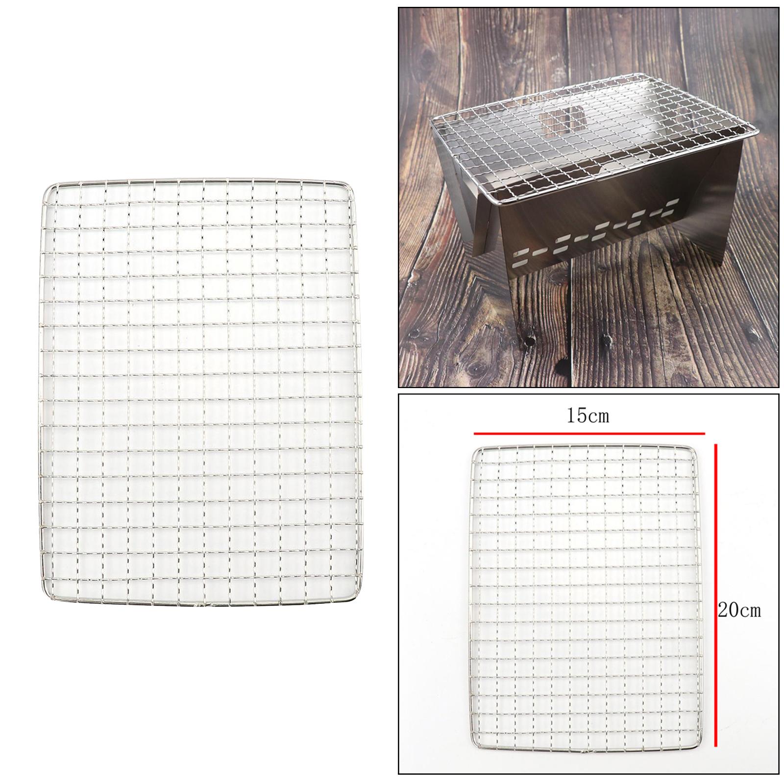 Folding Camping Fire Grill for Backpacking Hiking BBQ Barbecue Grill Plate