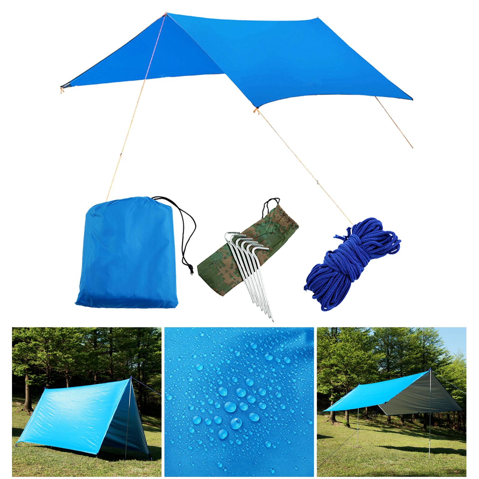 Sun Shade Sail Yard Patio Sunscreen Awning Canopy Shade UV Block Blue