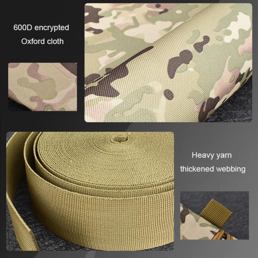 Camouflage Waist Fanny Pack Belt Tool Bag Running Hiking Pouch Bag Beige