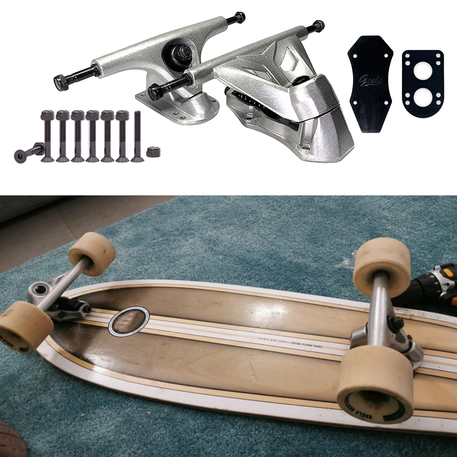 Skateboard Trucks 6inch Replacement Longboard Trucks 6in with Accessories