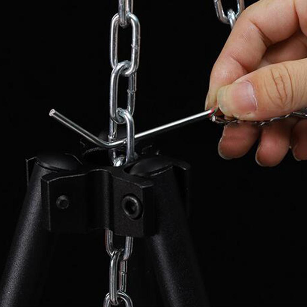 Camping Grill Tripod Outdoor Hanging Campfire Cooking Stove Holder Picnic