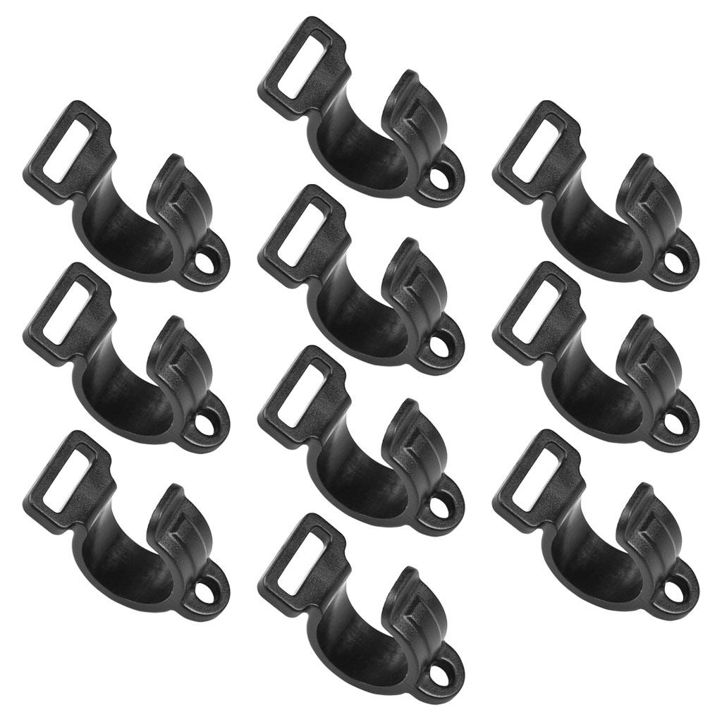 10x Awning Lights Camping Clips Hanging Tablecloth Wind Rope Tent Clamp 24x20x17mm