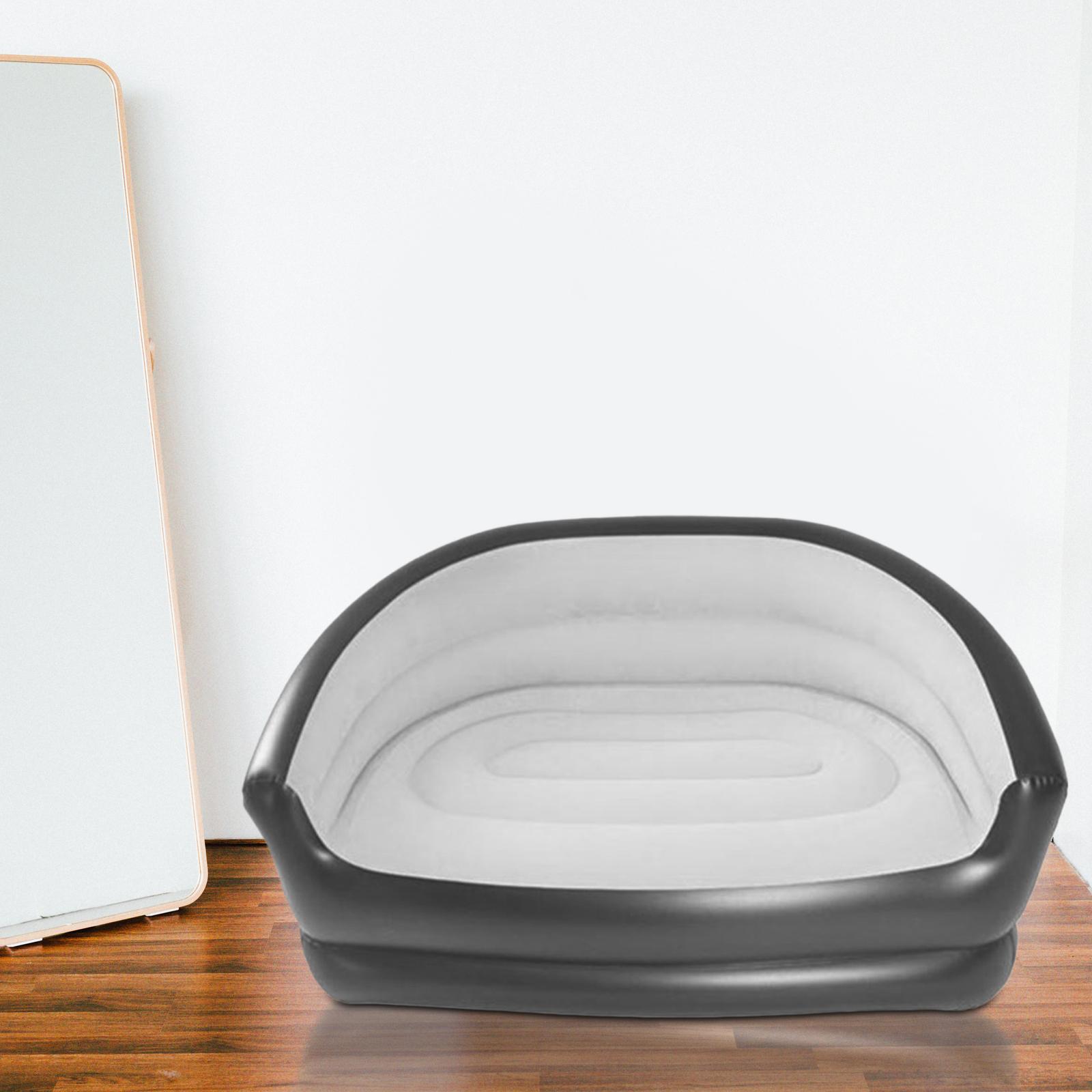 Inflatable Sofa Couch Furniture Lazy Bed Chair Camping Electric Air Pump