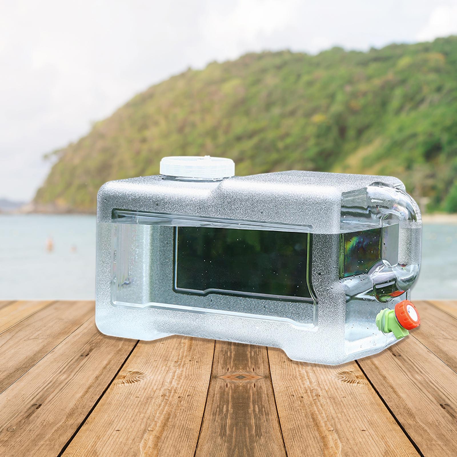 Water Container Clear Jug Water Bucket for Emergency Backpacking Handwashing 22L