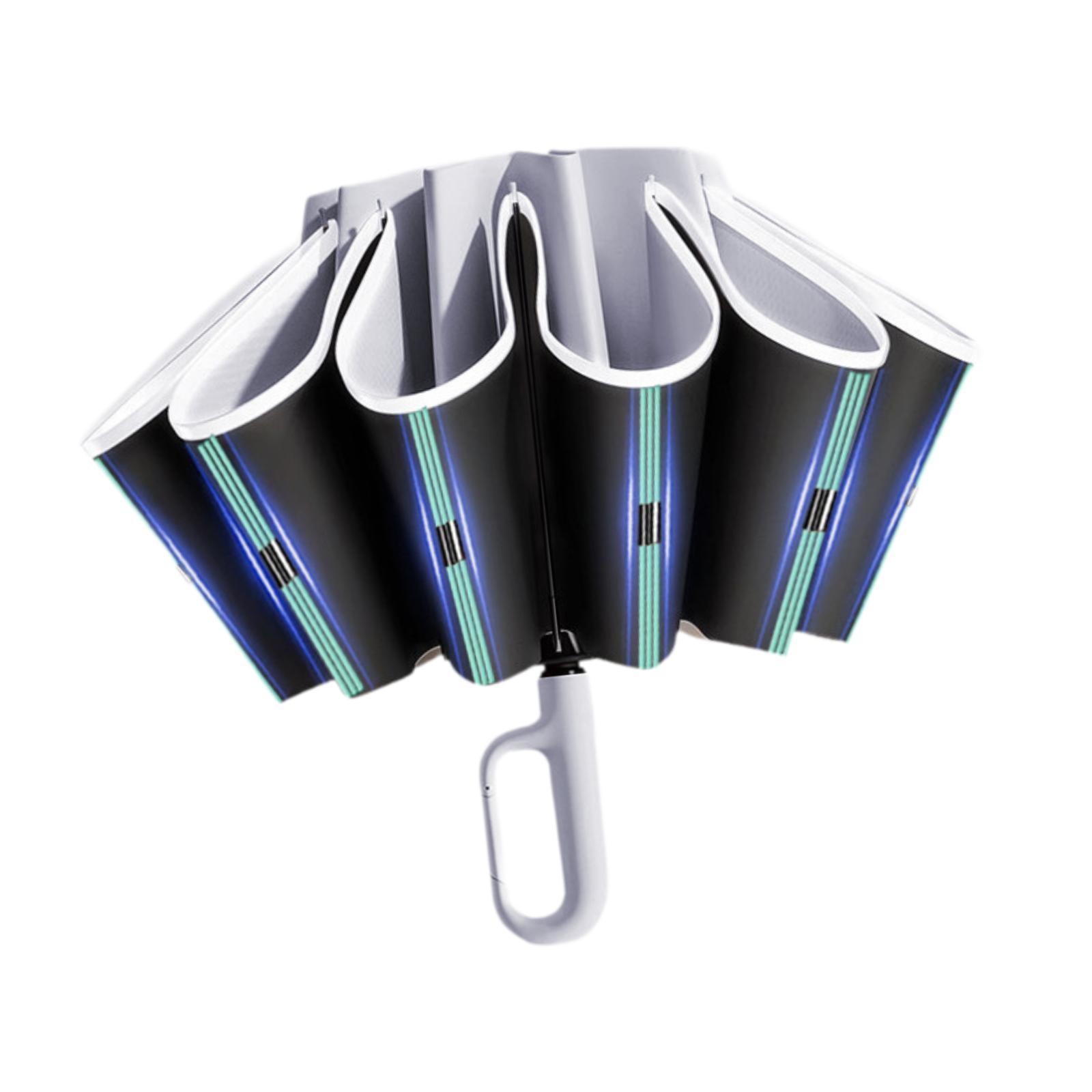 Automatic Folding Umbrella Windproof Portable Umbrella Fold Umbrella Gray