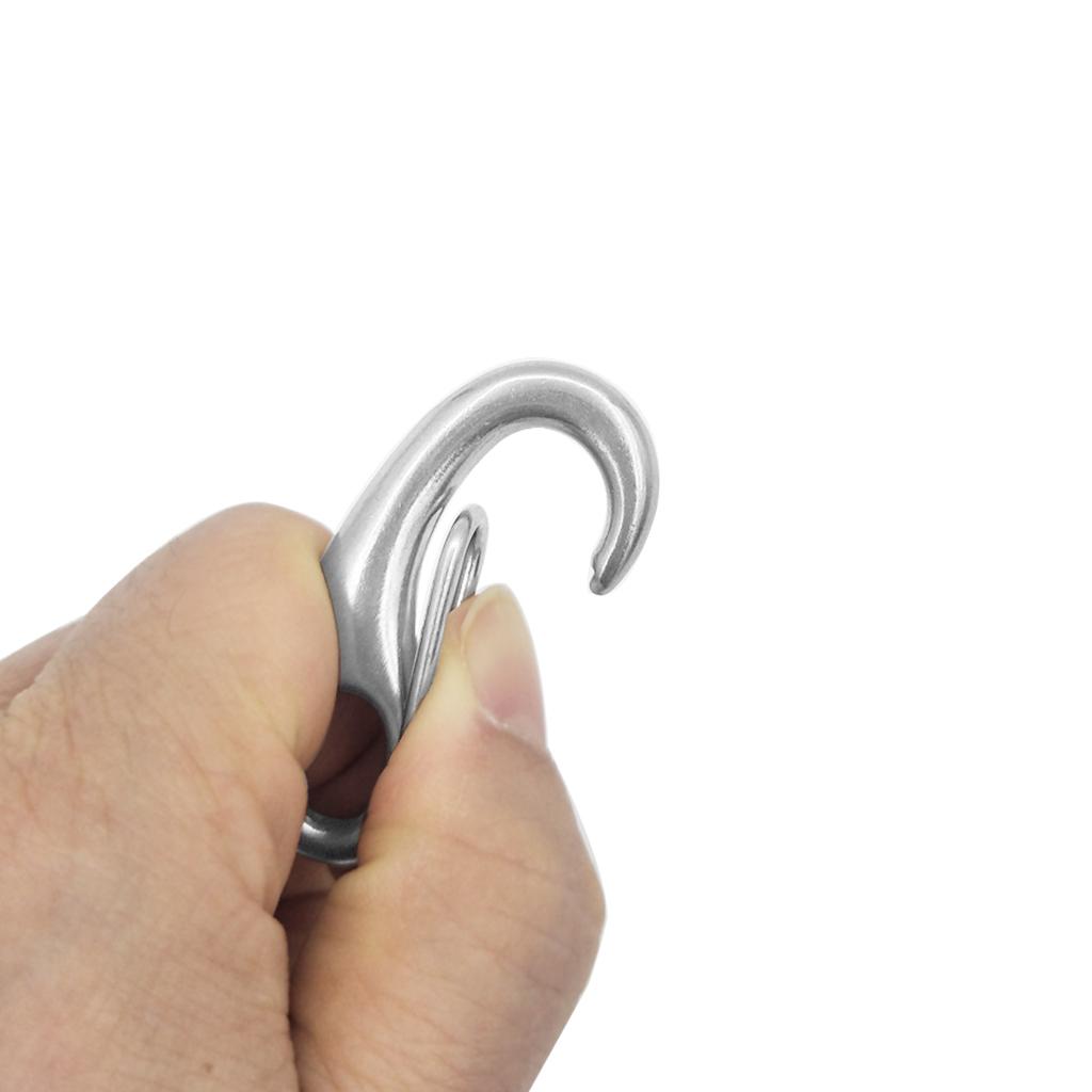 Marine 316 Stainless Steel Spring Snap Hooks Boat Anchor Rigging Clip