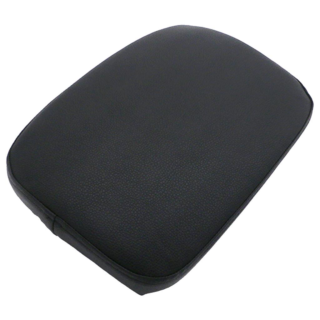 1 Piece Gloss Black Highly Stretchable Motorcycle 6 Suction Cup Rectangular Pillion Pad Seat Fits for Harley 883 1200 X48 72