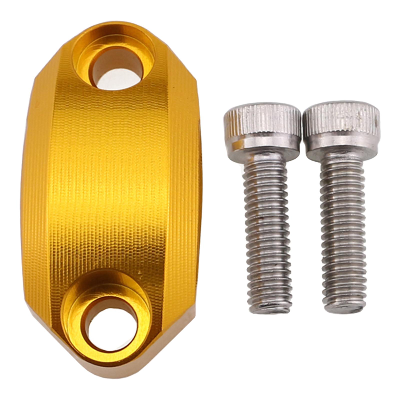 Motorcycle Master Cylinder Clamp Cover for 22mm Handlebar Supplies Yellow