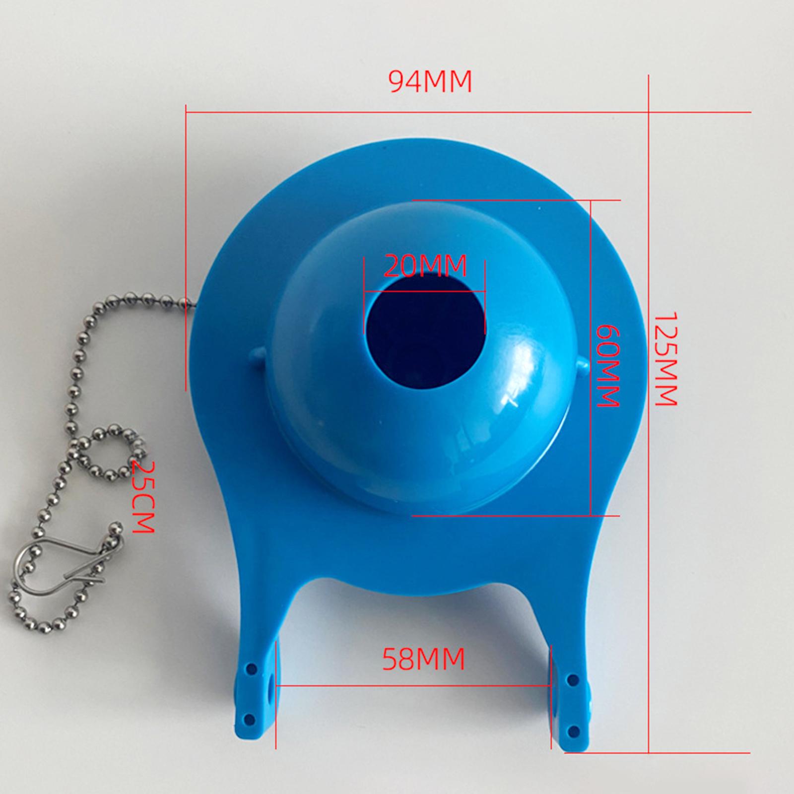 Toilet Flapper 3inch Repair Adjustable Blue Water Saving Toilet Tank Flapper