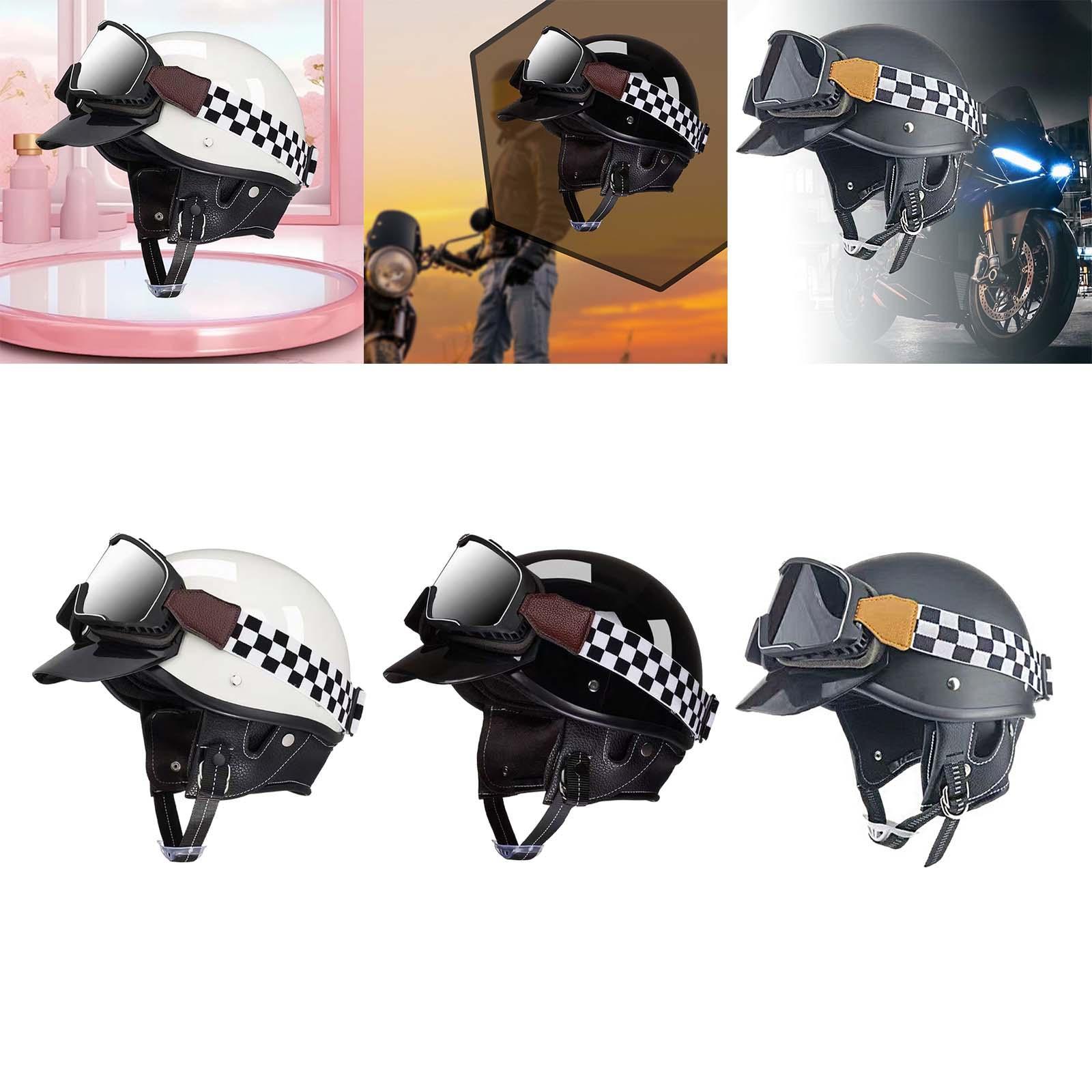 Scooter Helmet Comfortable Breathable Cycling Accessories Motorbike Helmet White