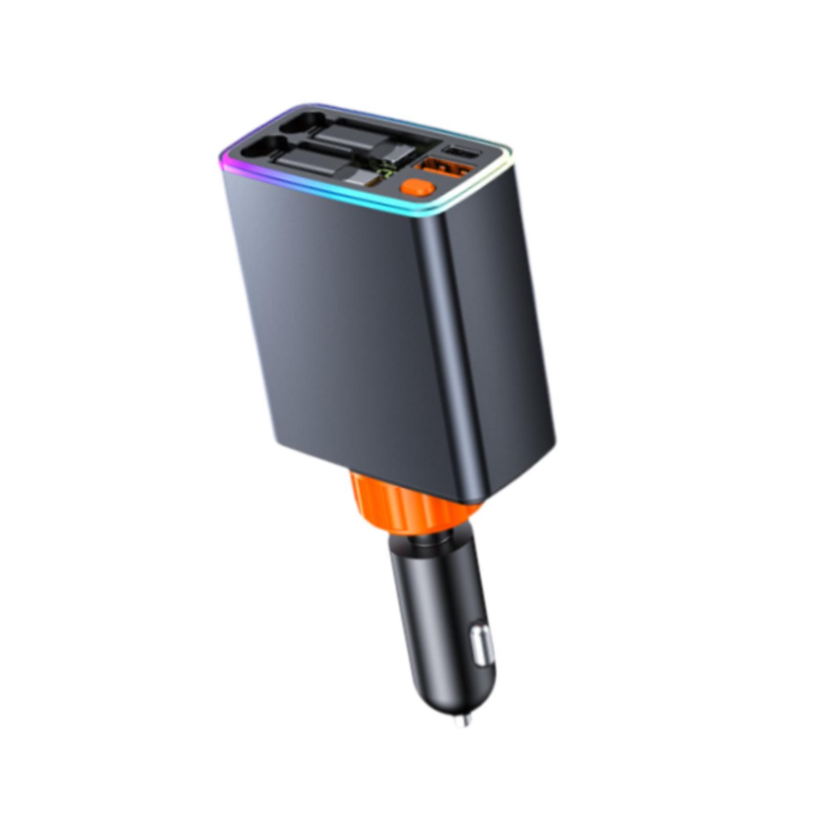 Car Charger Professional Practical High Performance Fast Charging with Light Gray