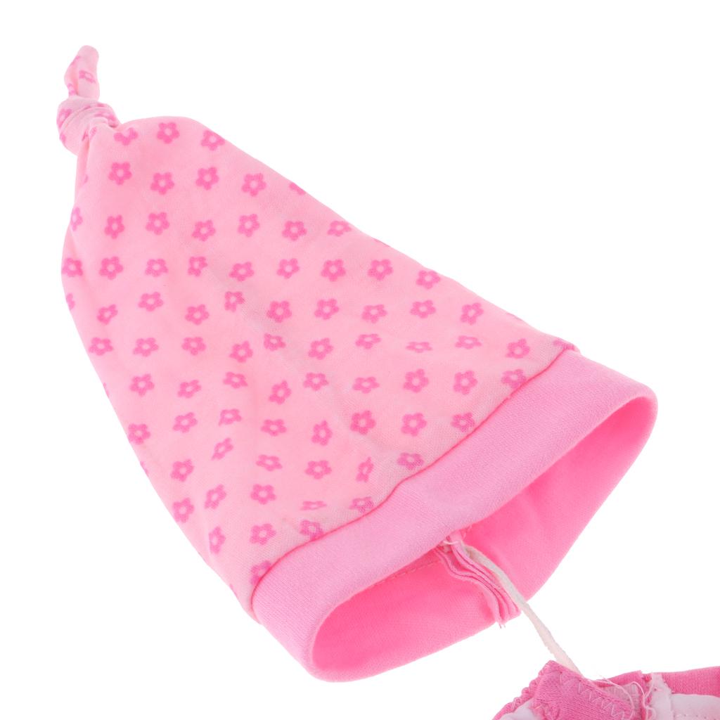 Cute Doll Clothes Flower Jumpsuits Pajamas Set for 18inch American Doll