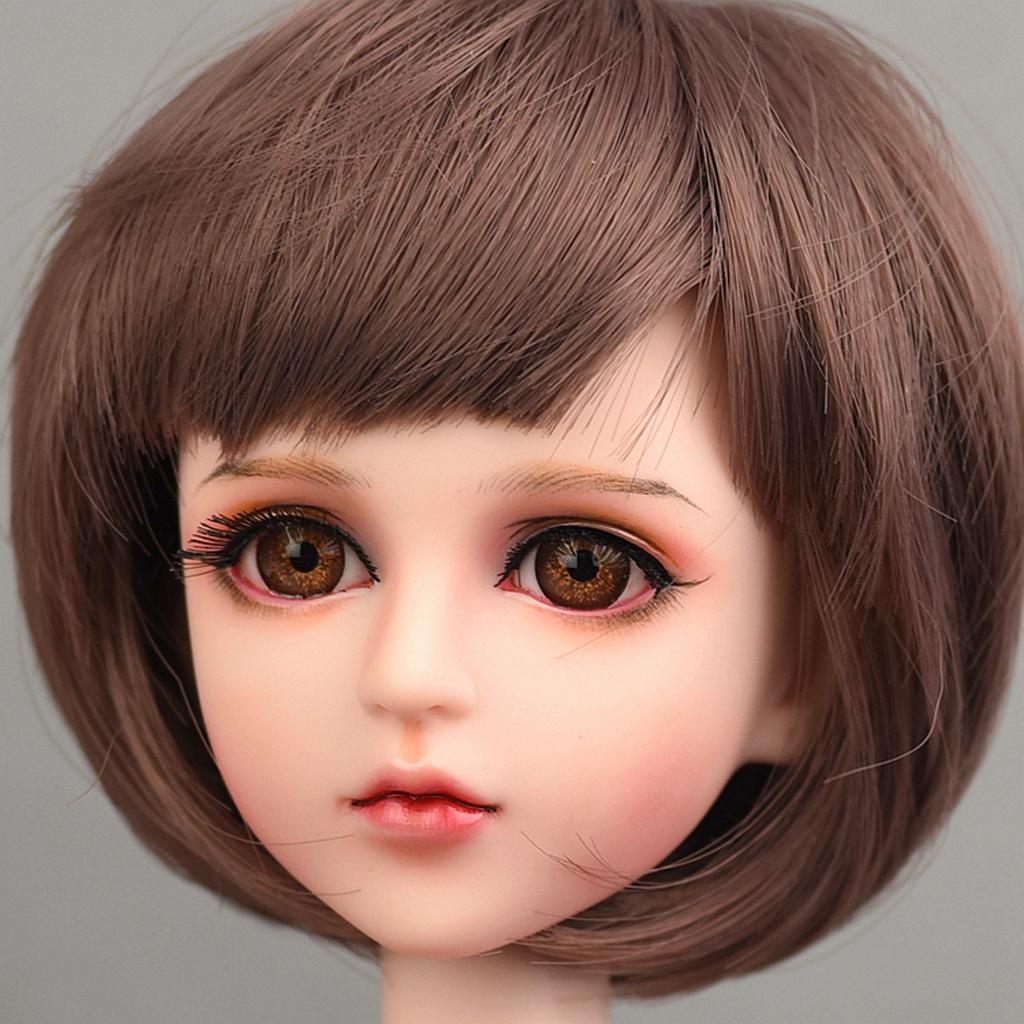 1/4 BJD DIY Custom Use - Safety Acrylic Eyes 14mm Eyeballs Brown Iris for Kurhn Dollfie MSD Doll Making Supplies