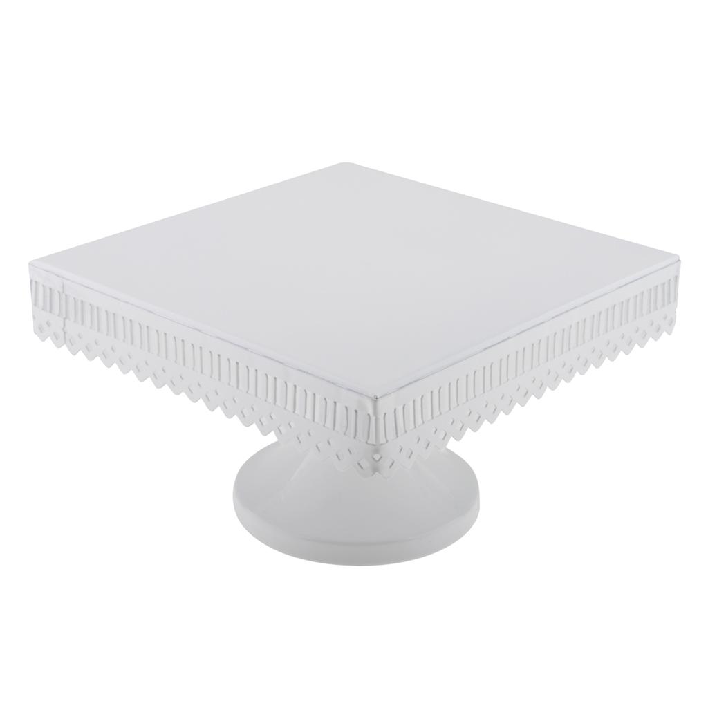 Bakery Craft 6 inch white square cake plates 