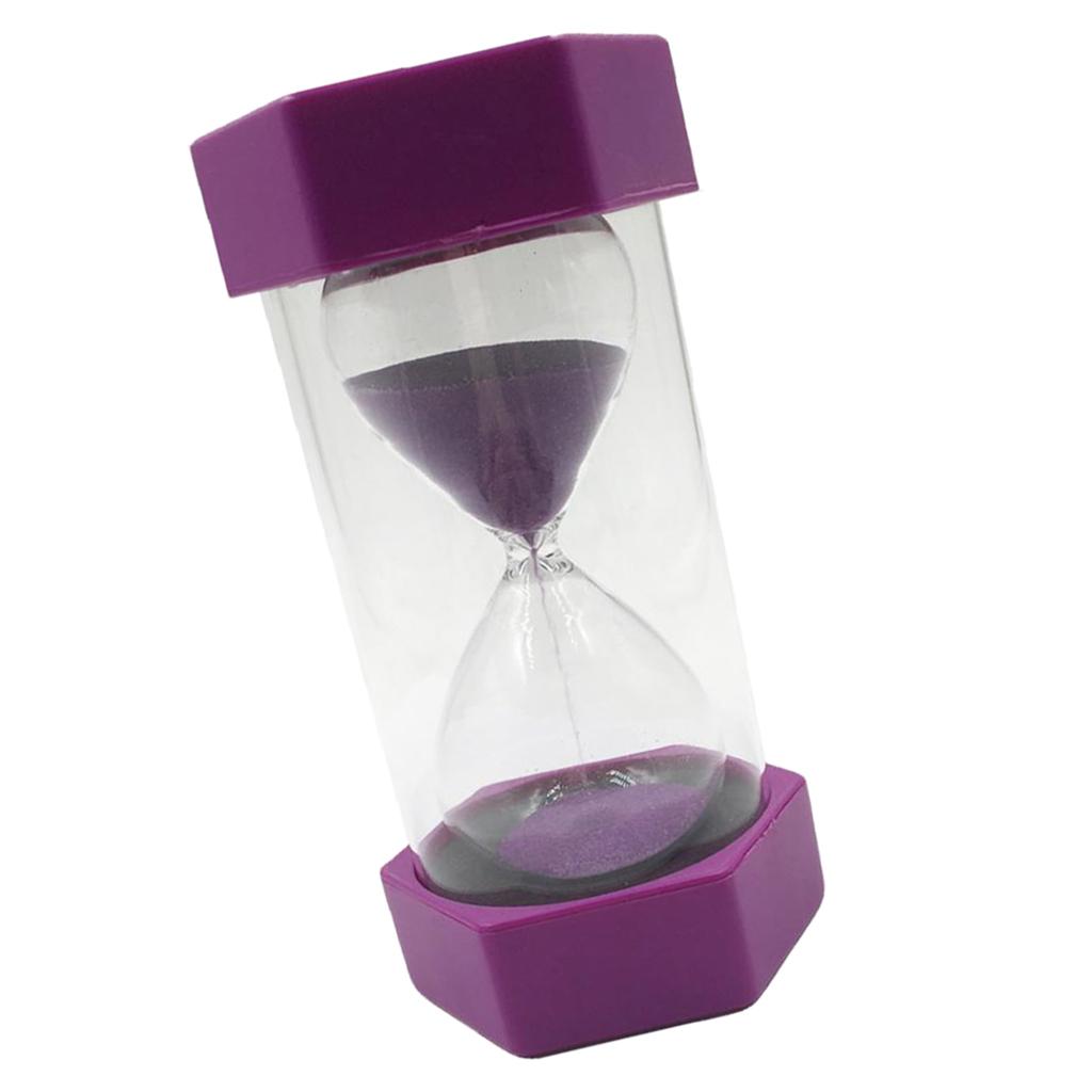 Plastic Hourglass Sand Timer Hourglass Sand Clock Timer 40 Minutes-Purple