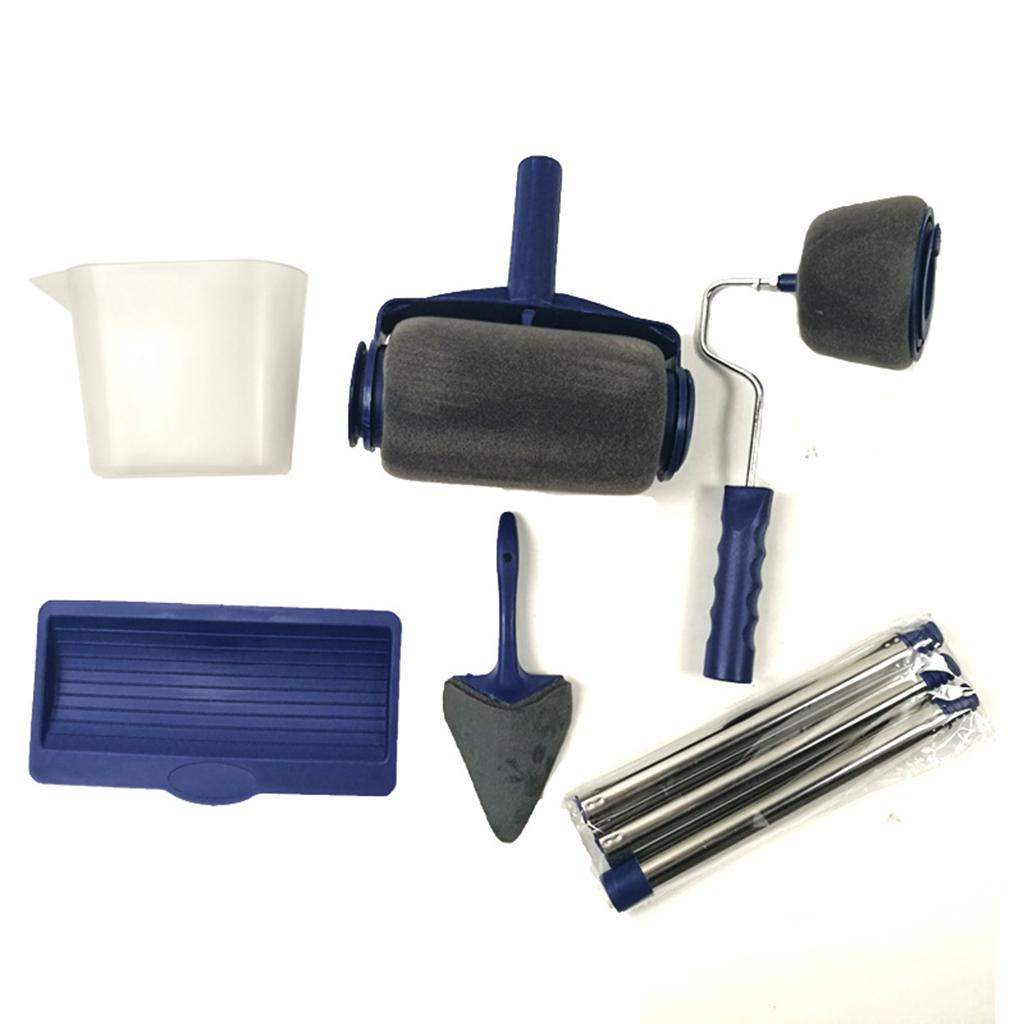 Paint Roller Kit Multifunctional Set Runner Paint Roller Brush Seamless 6pcs