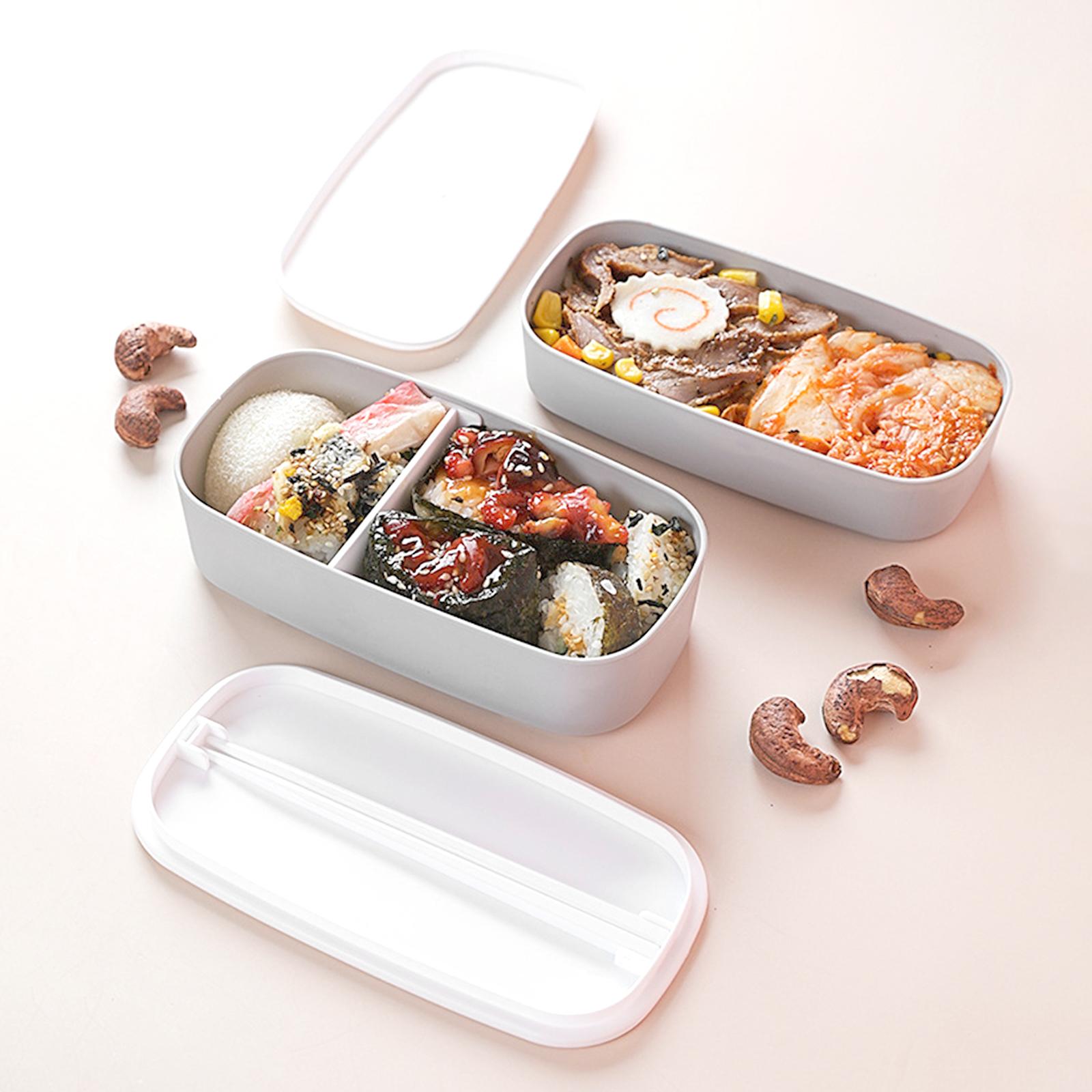 Japanese Style Lunch Box Meal Container for Hiking Camping Office Beige
