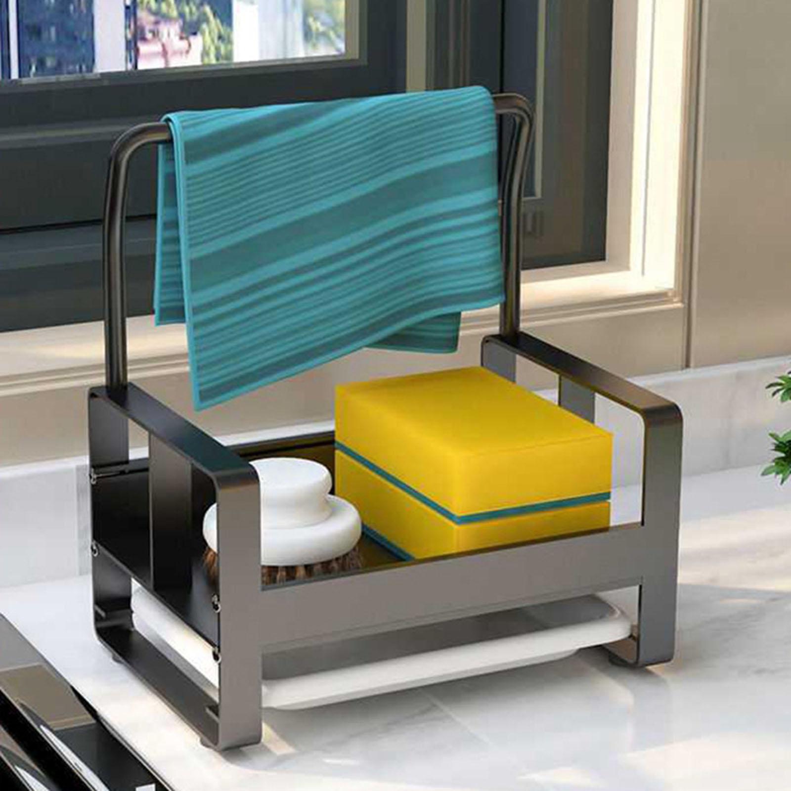 Countertop Kitchen Sponge Holder Caddy for Bathroom Home Sink