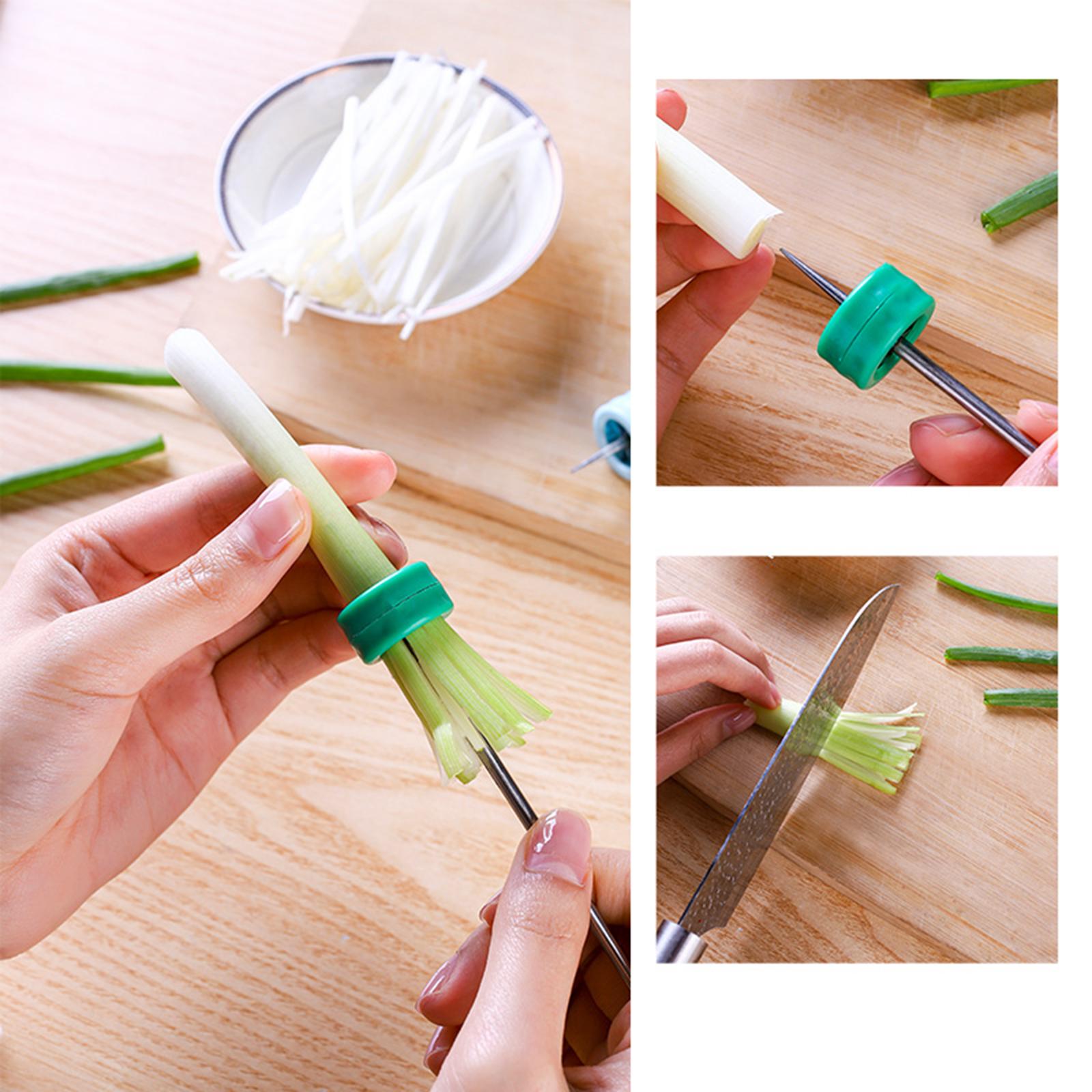 Onion Slicer Stainless Steel Vegetable Chopper for Home Restaurant Kitchen Green