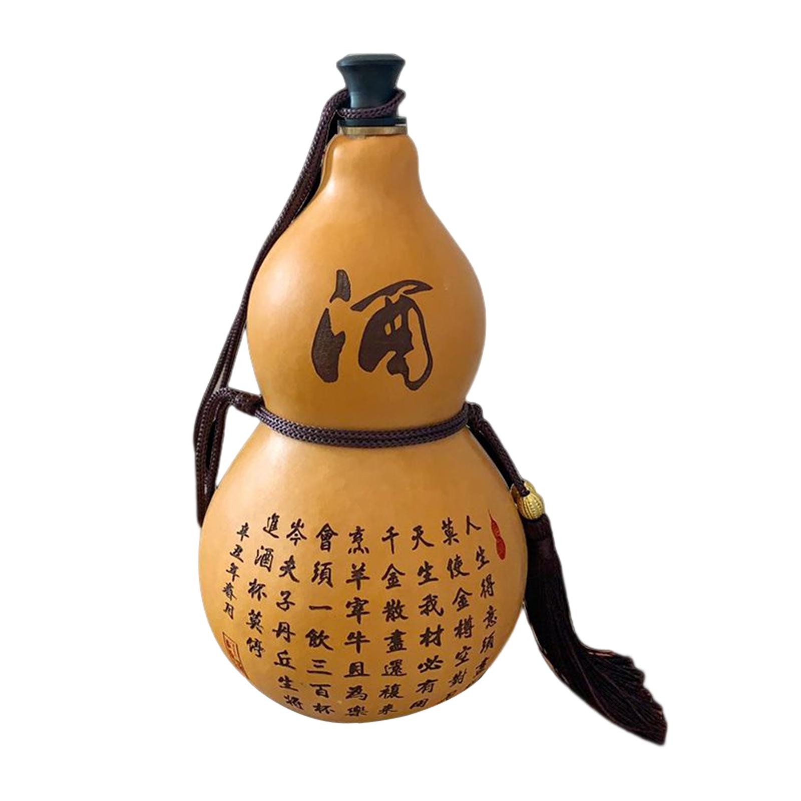 Jug Gourd Bottle with Tassel Rope