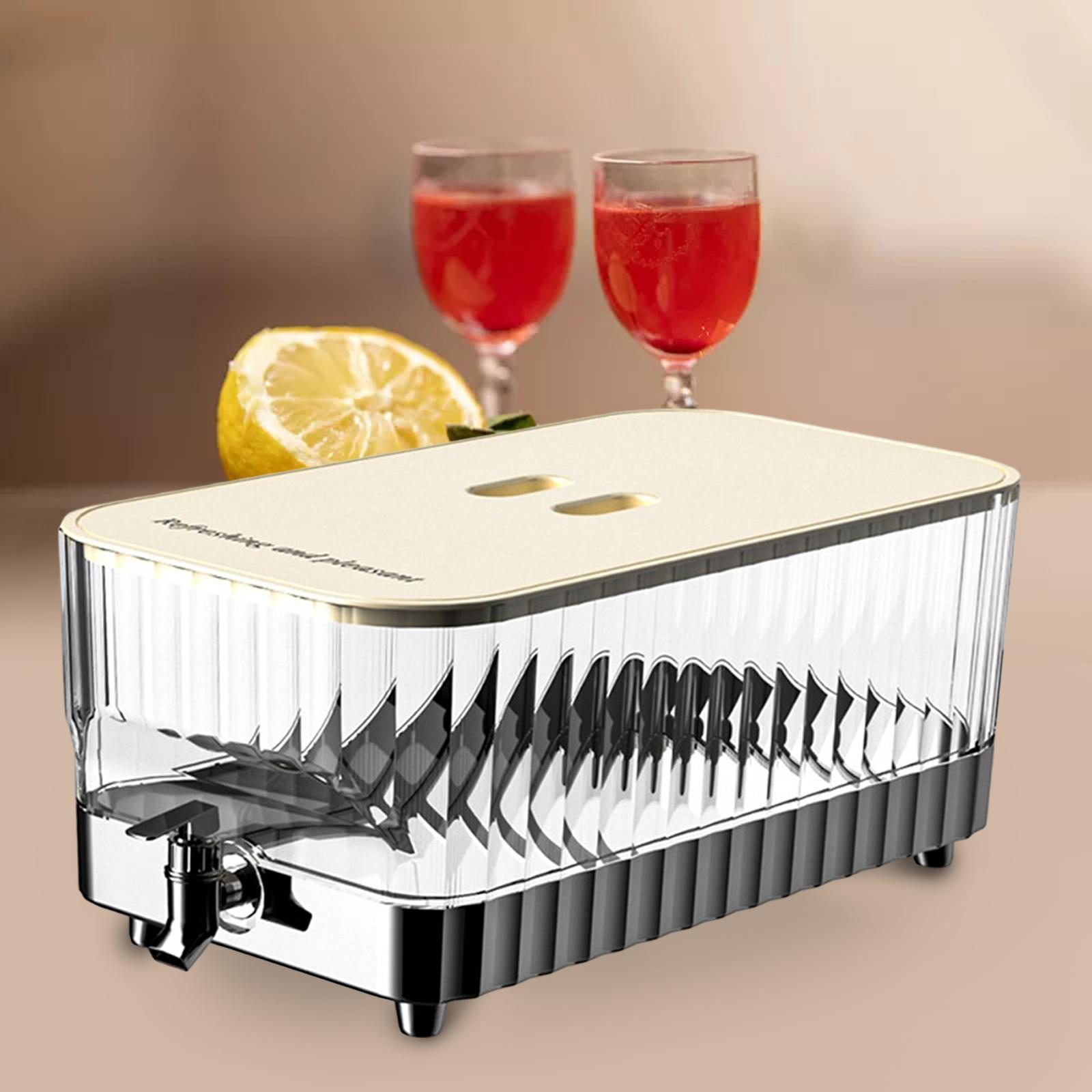 Iced Beverage Dispenser Sealed Lid Leakproof for Gathering coffee plating