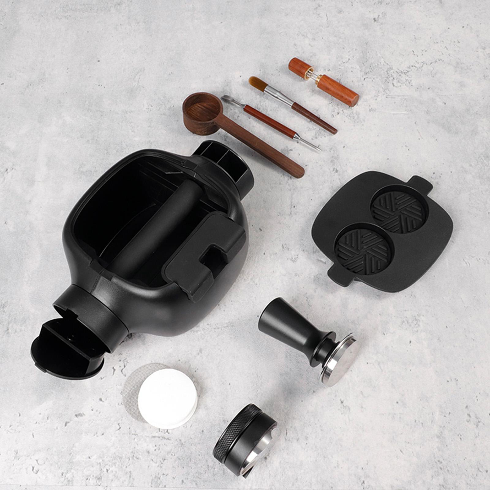 Non Slip Coffee Tamper Espresso Station for Home Espresso Tools Black