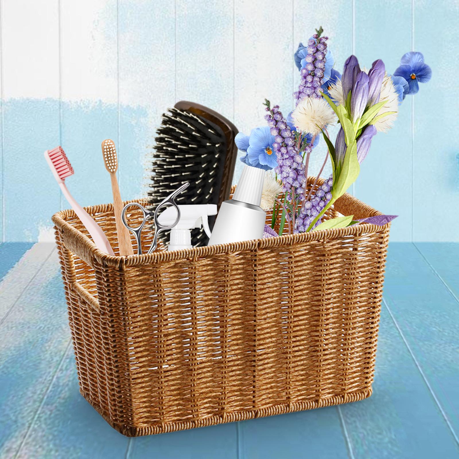 Japanese Style Magazine Basket Organizing for Sundry Home Kitchen Countertop 35cmx27cmx22cm