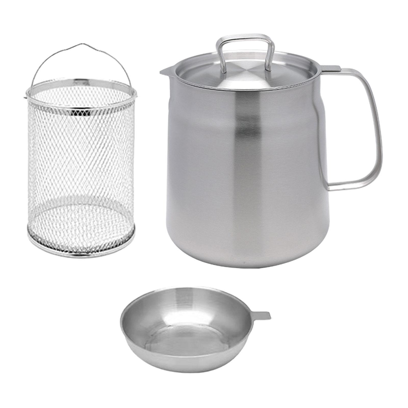 Stainless Steel Deep Fryer Pot 2L