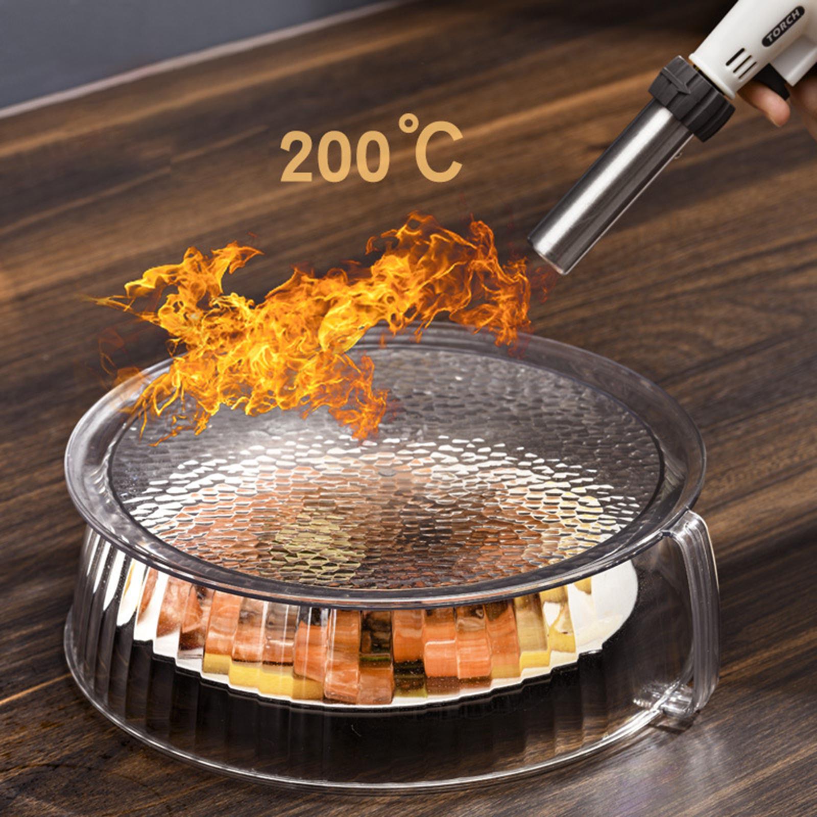 Clear Microwave Cover Multifunctional Portable PC Heat Resistant with Handle