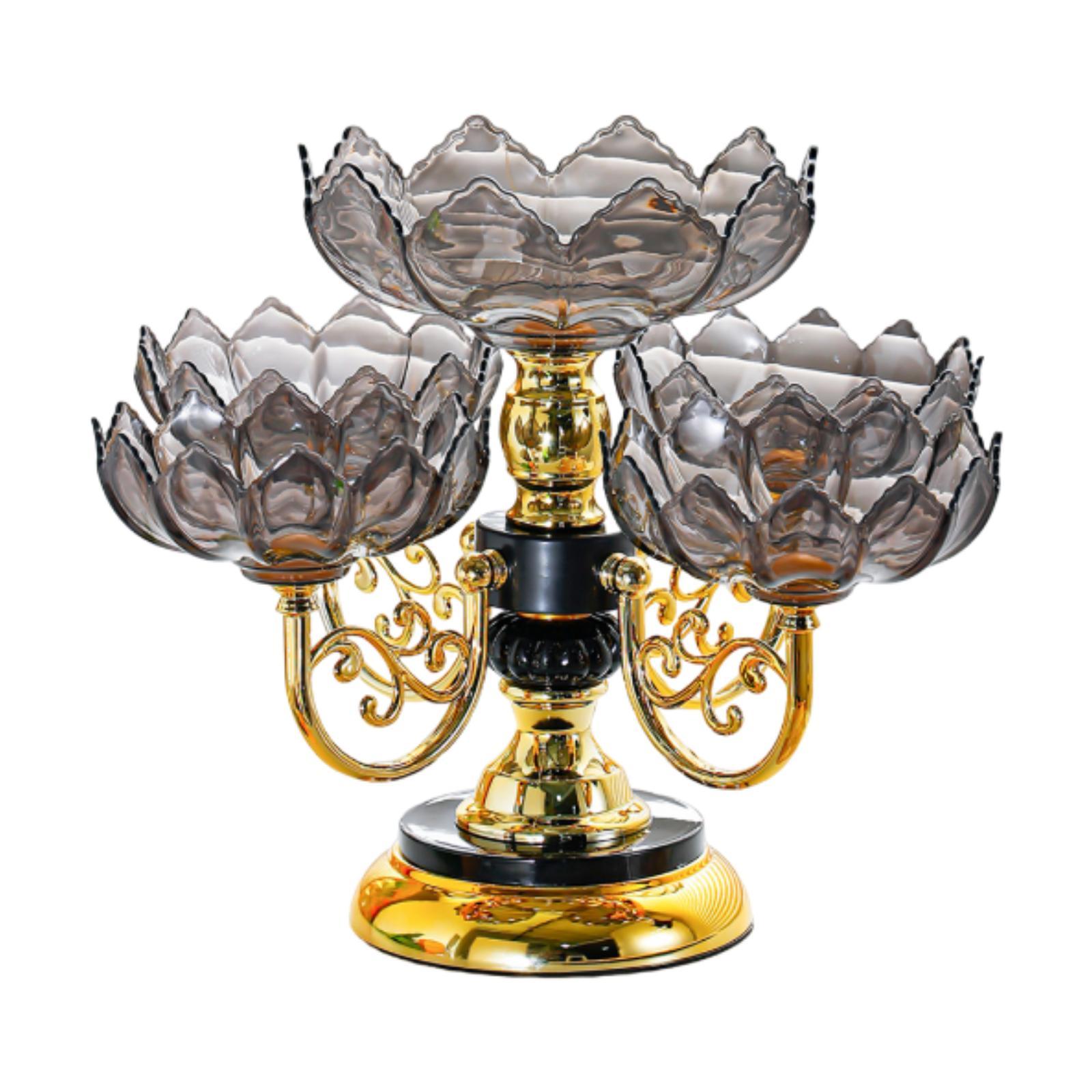 Rotating Snack Tray Black