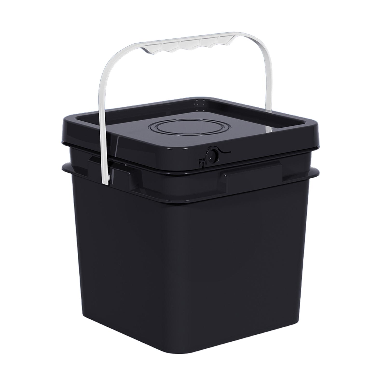 Square Bucket With Lid