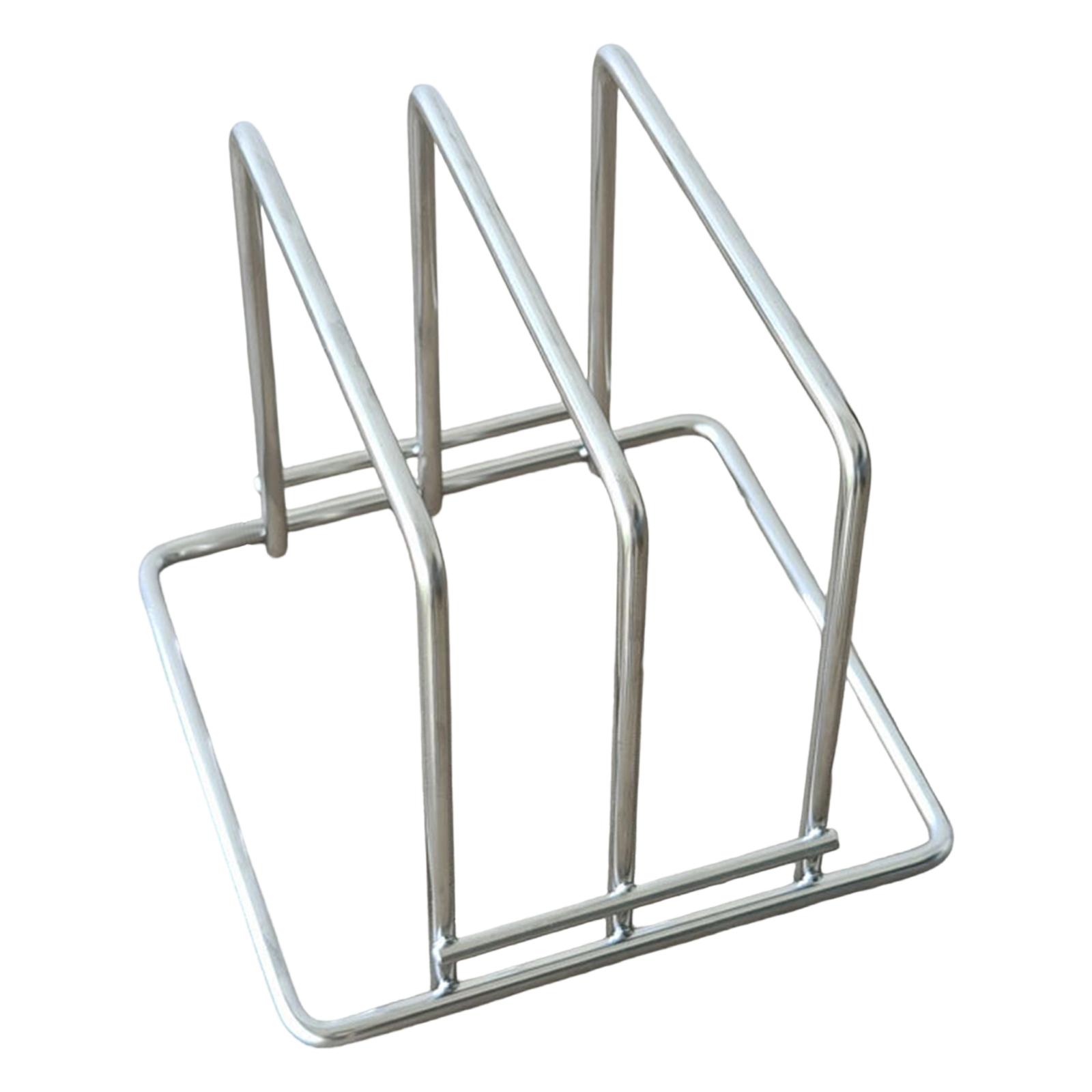 Stainless Cutting Board Rack with 2 Slots 6mm Thick