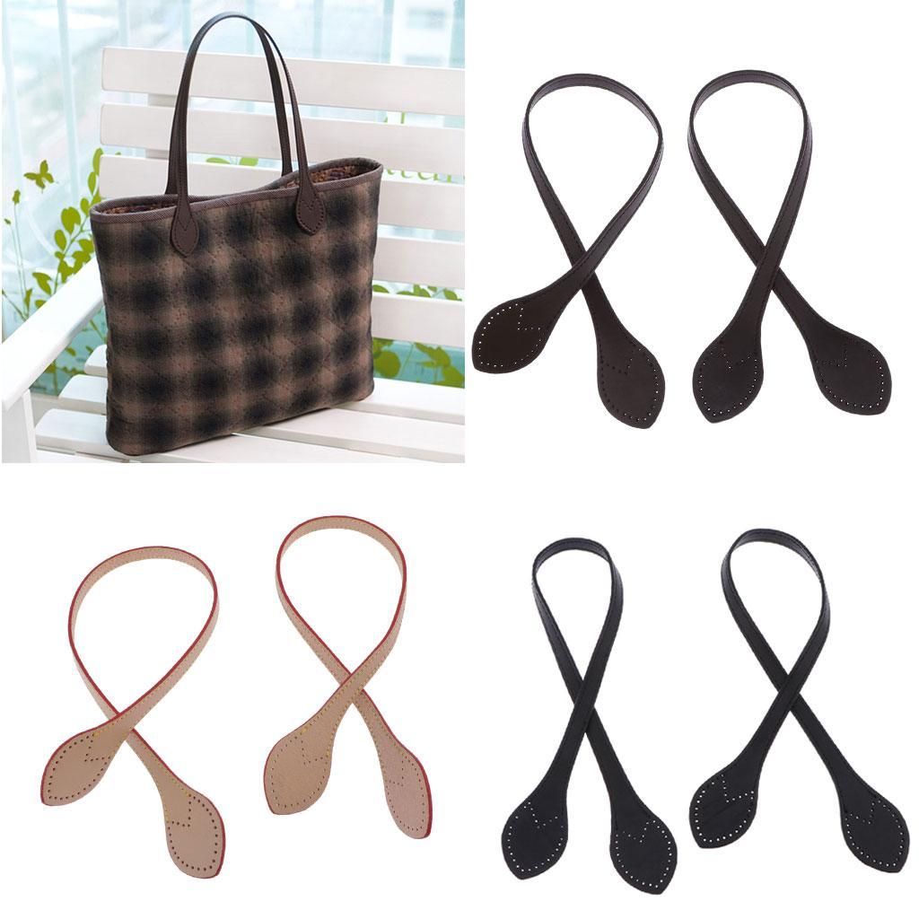 1 Pair PU Leather Handbag Purse Handles Bag Strap Purse Making Supplies 65cm | eBay