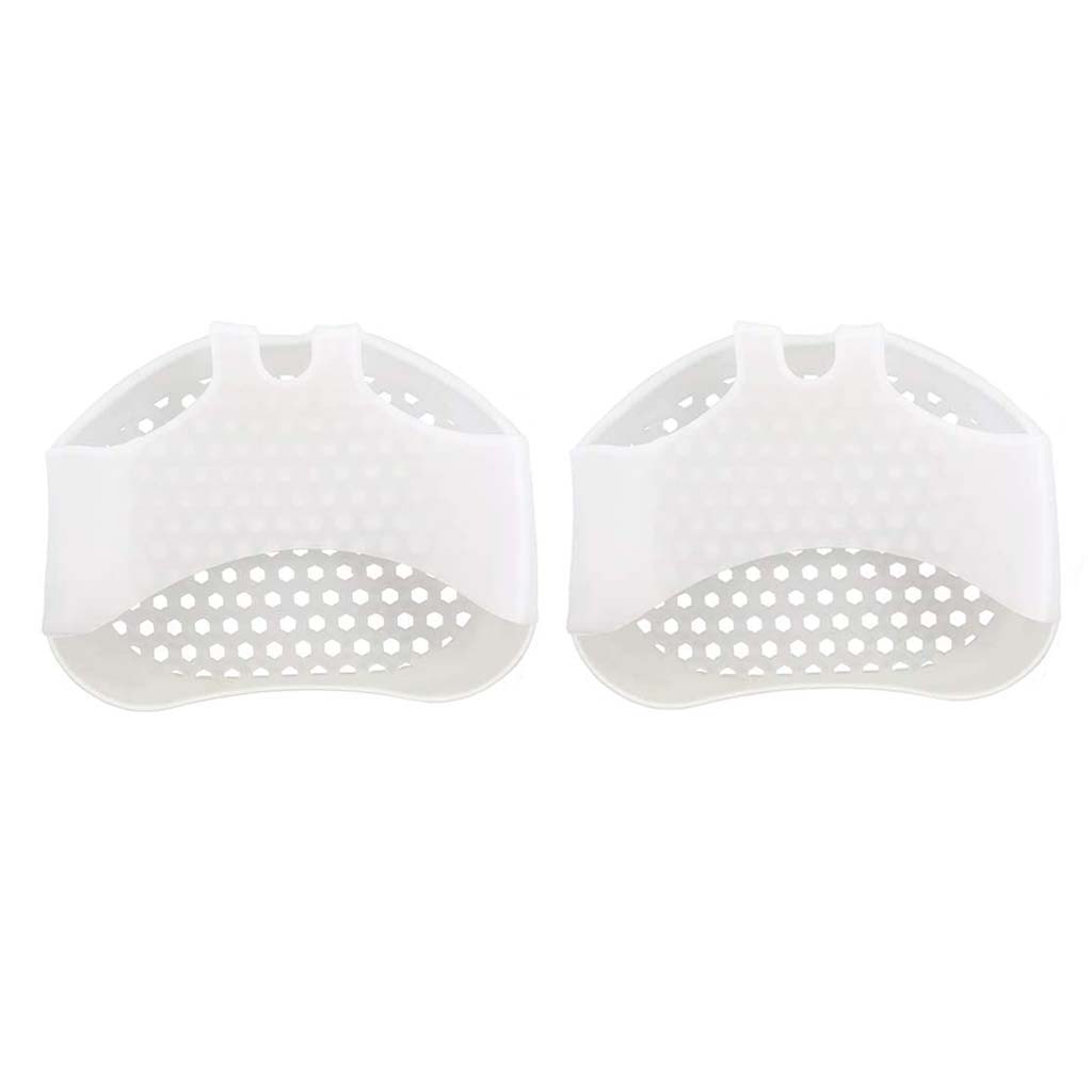 Silicone Forefoot Pad Metatarsal Pads Ball of Foot Cushions White